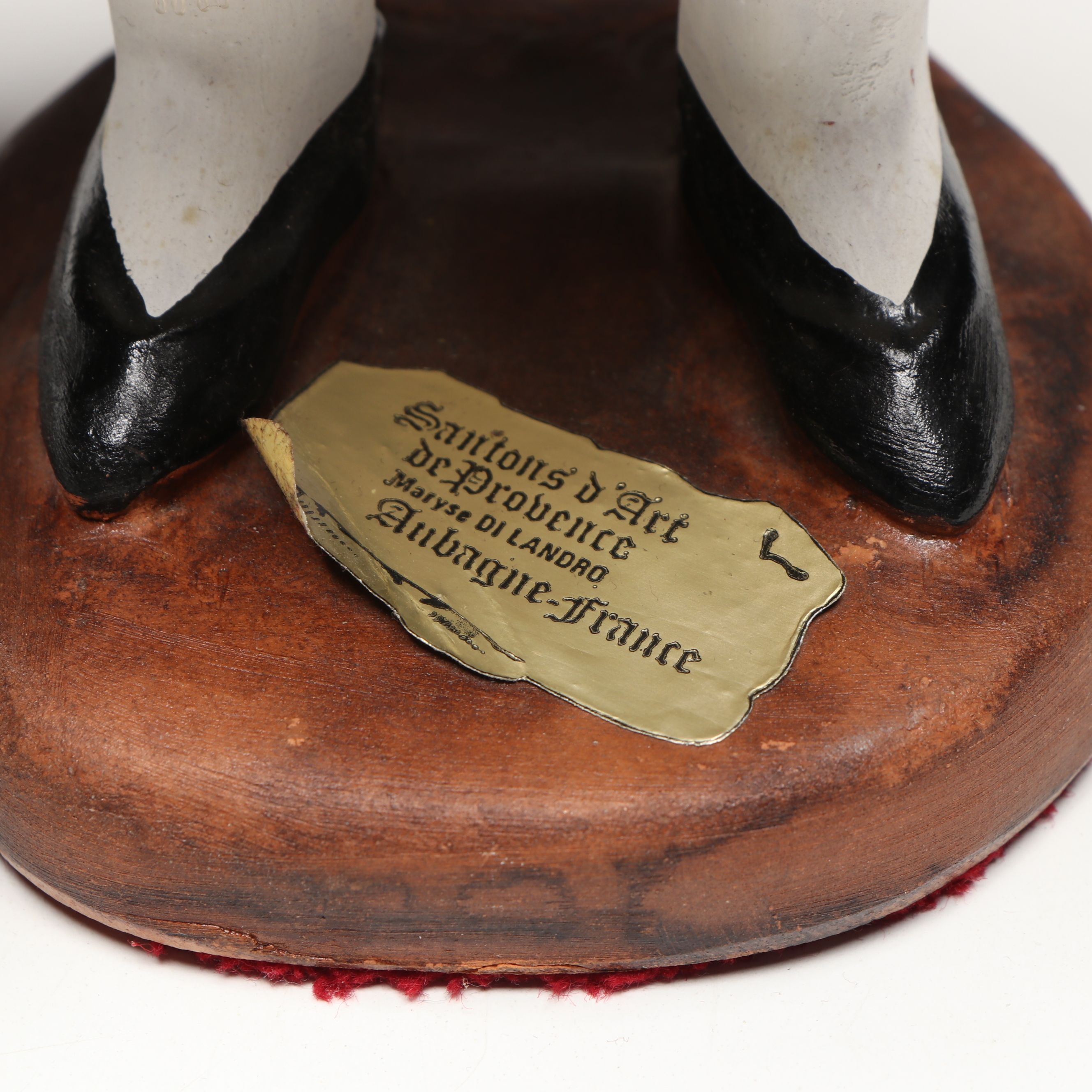 Santons Maryse Di Landro Old Woman Carrying Firewood Terracotta Figure