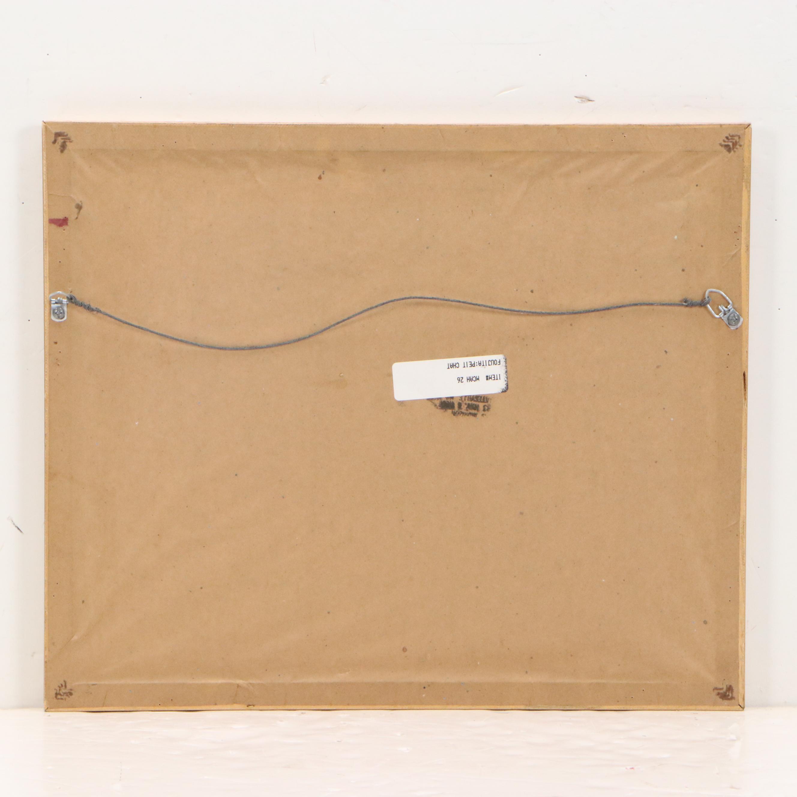 Offset Lithograph After Léonard Tsuguharu Foujita "Petit Chat"