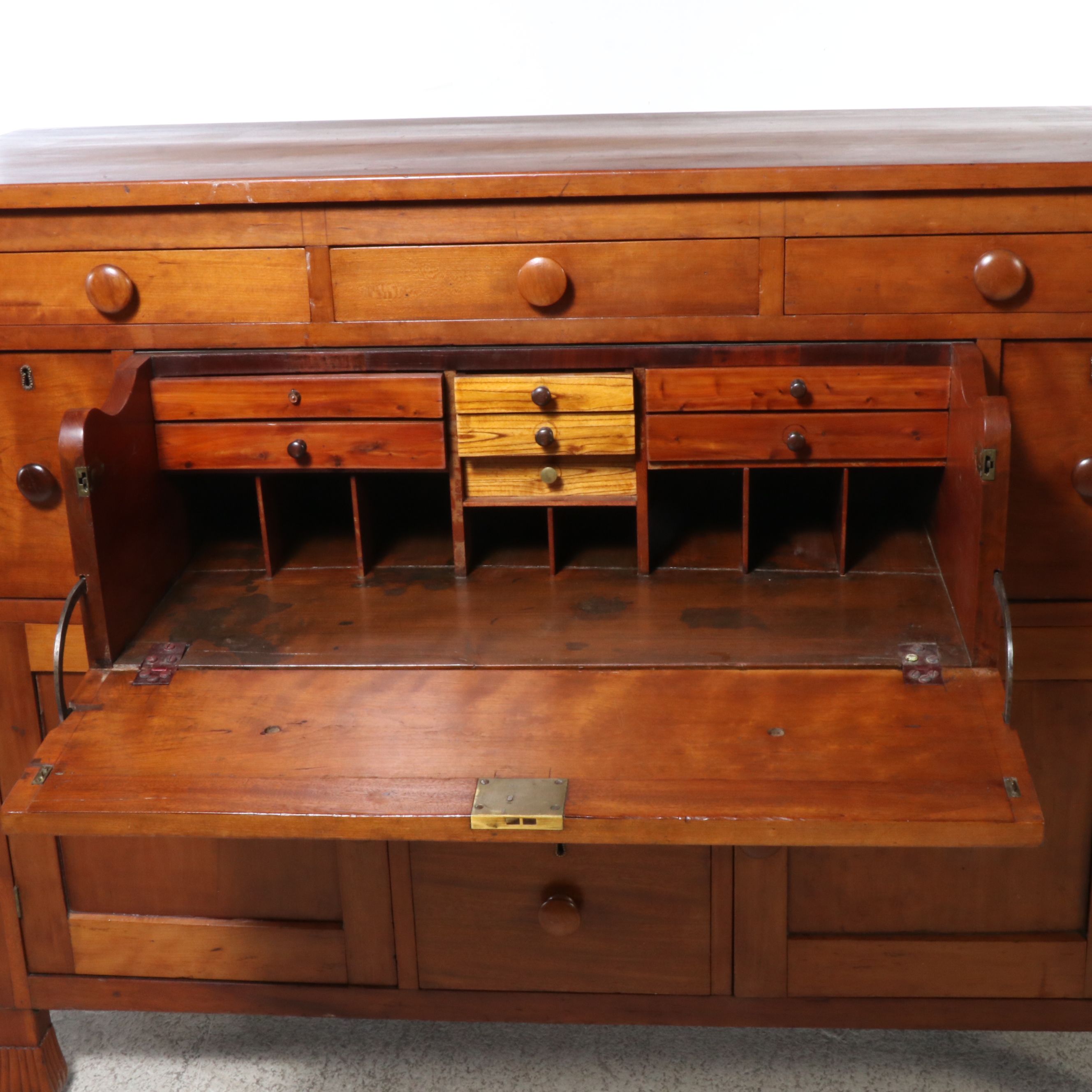 Classical Style Cherry Butlers Chest, Antique