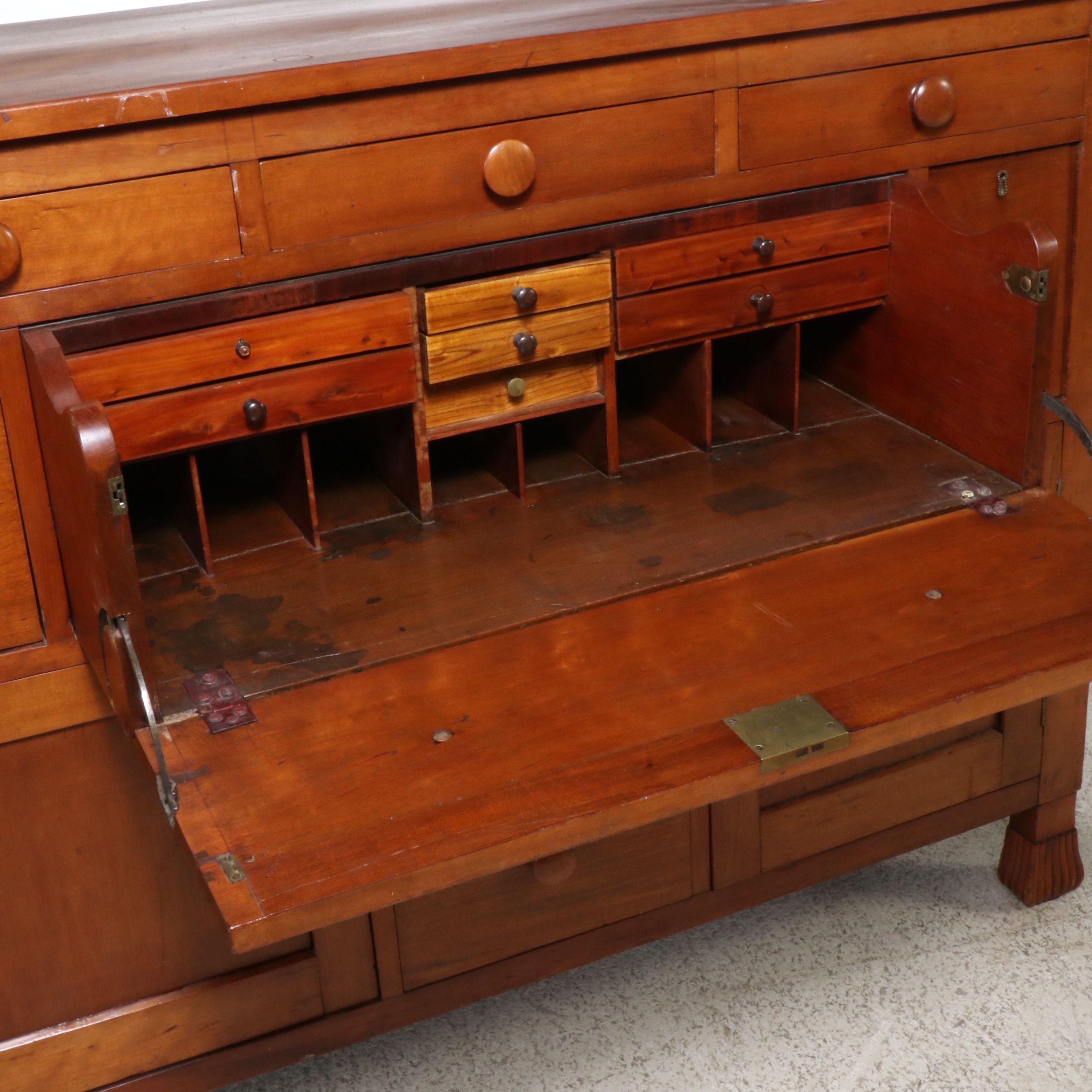 Classical Style Cherry Butlers Chest, Antique