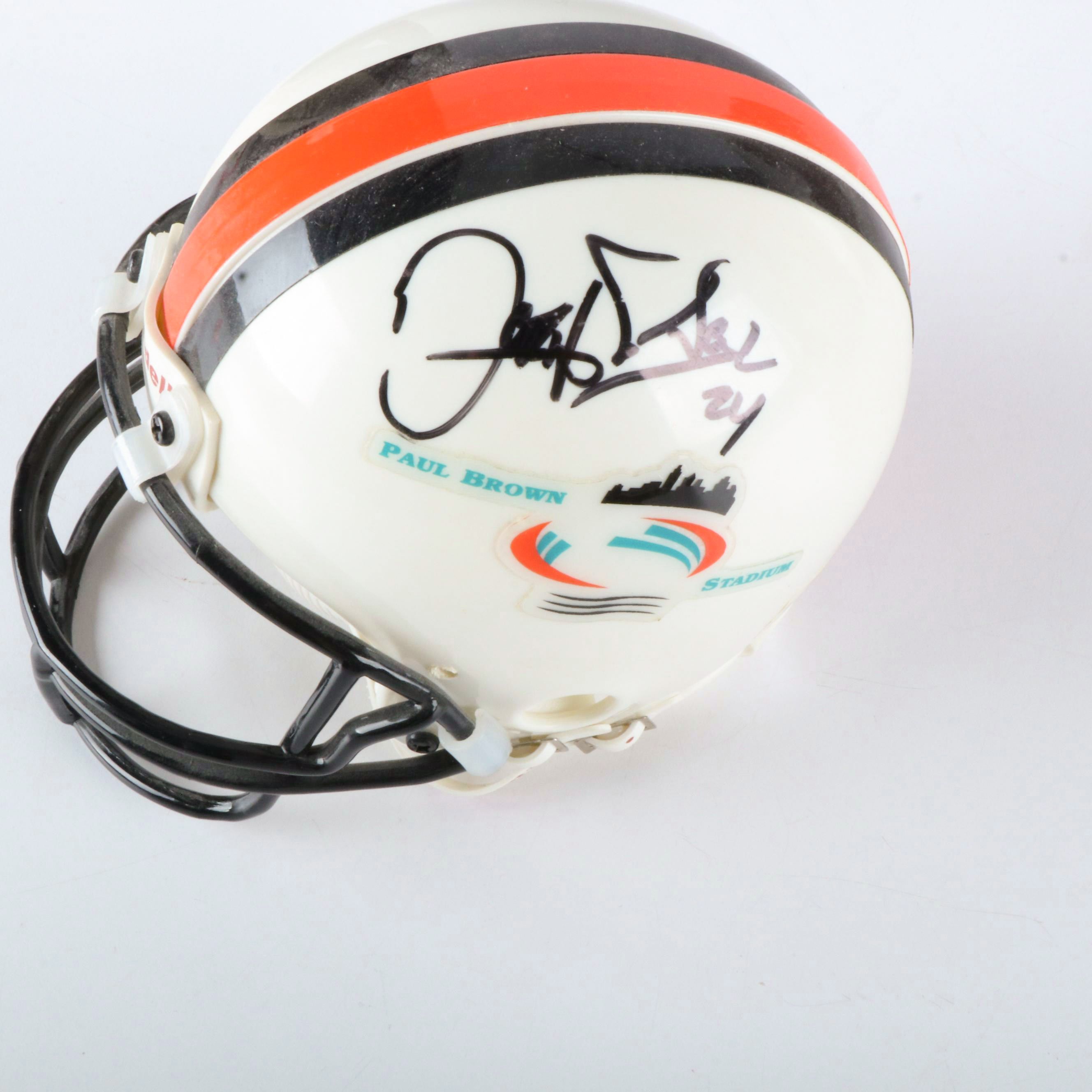 Deltha O'Neal Signed Mini Helmet with SB XXIII Commemorative Football and More