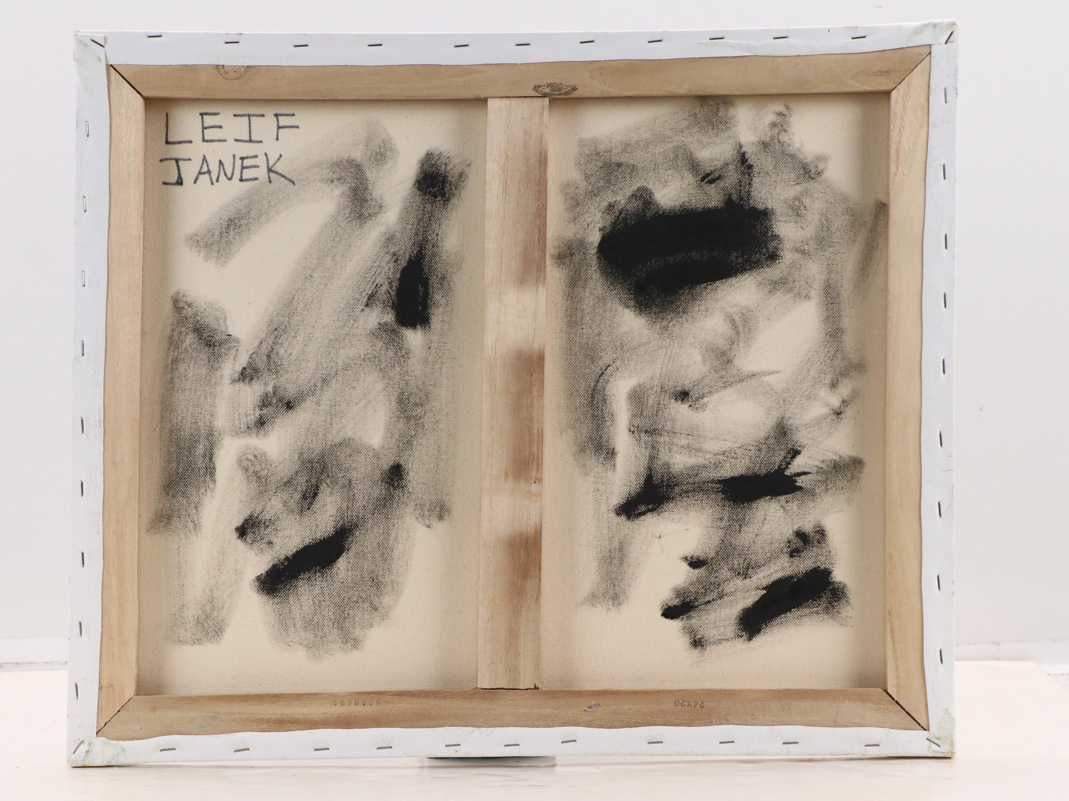 Leif Janek Acrylic Painting of Venetian Canal Scene