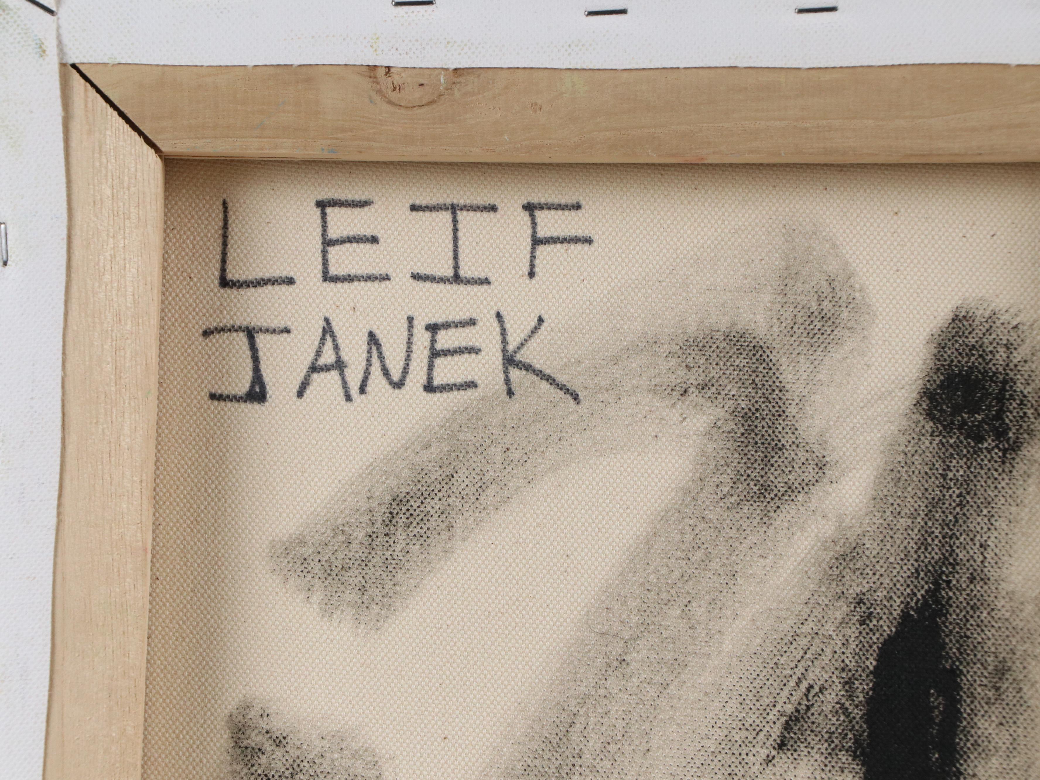 Leif Janek Acrylic Painting of Venetian Canal Scene