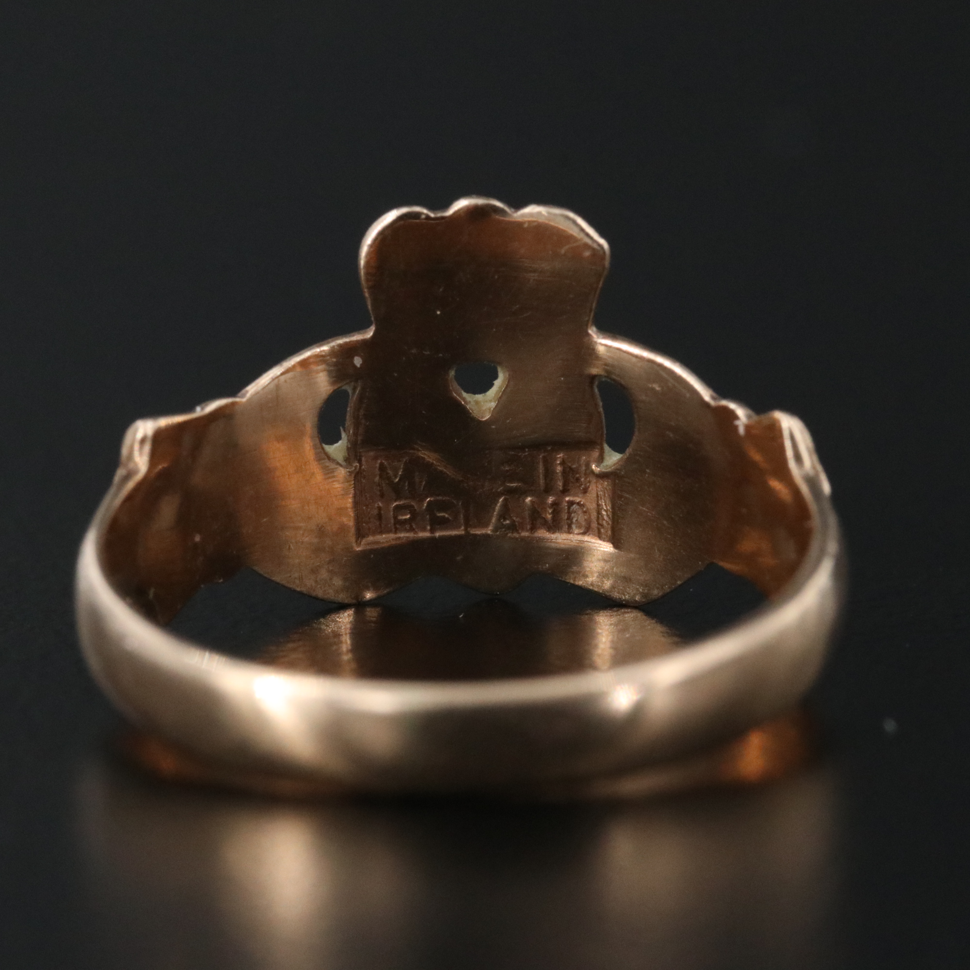 Irish 9K Rose Gold Claddagh Ring