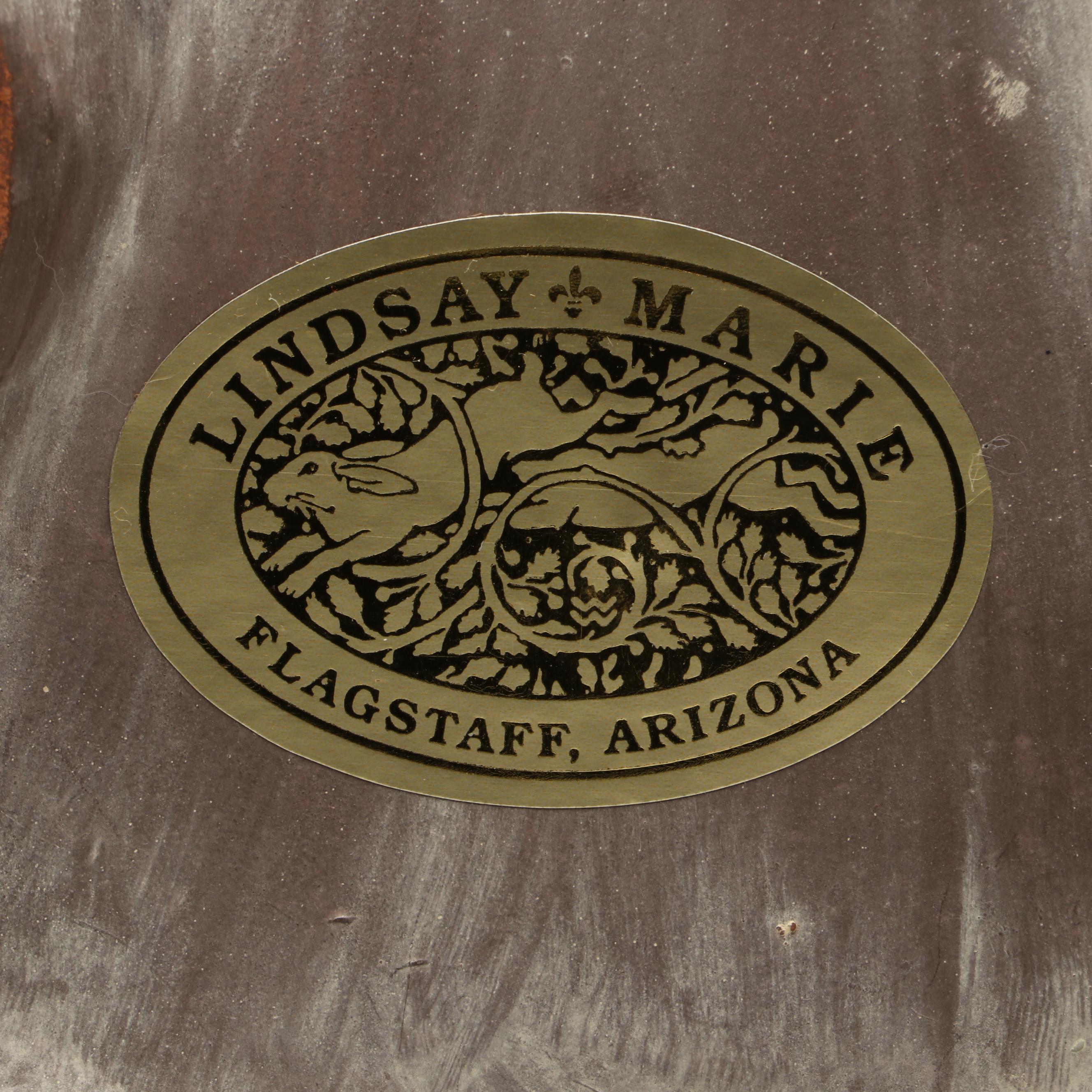 Lindsay Marie Gilt Distressed Rabbit Shelf with Distressed Bird Figurines