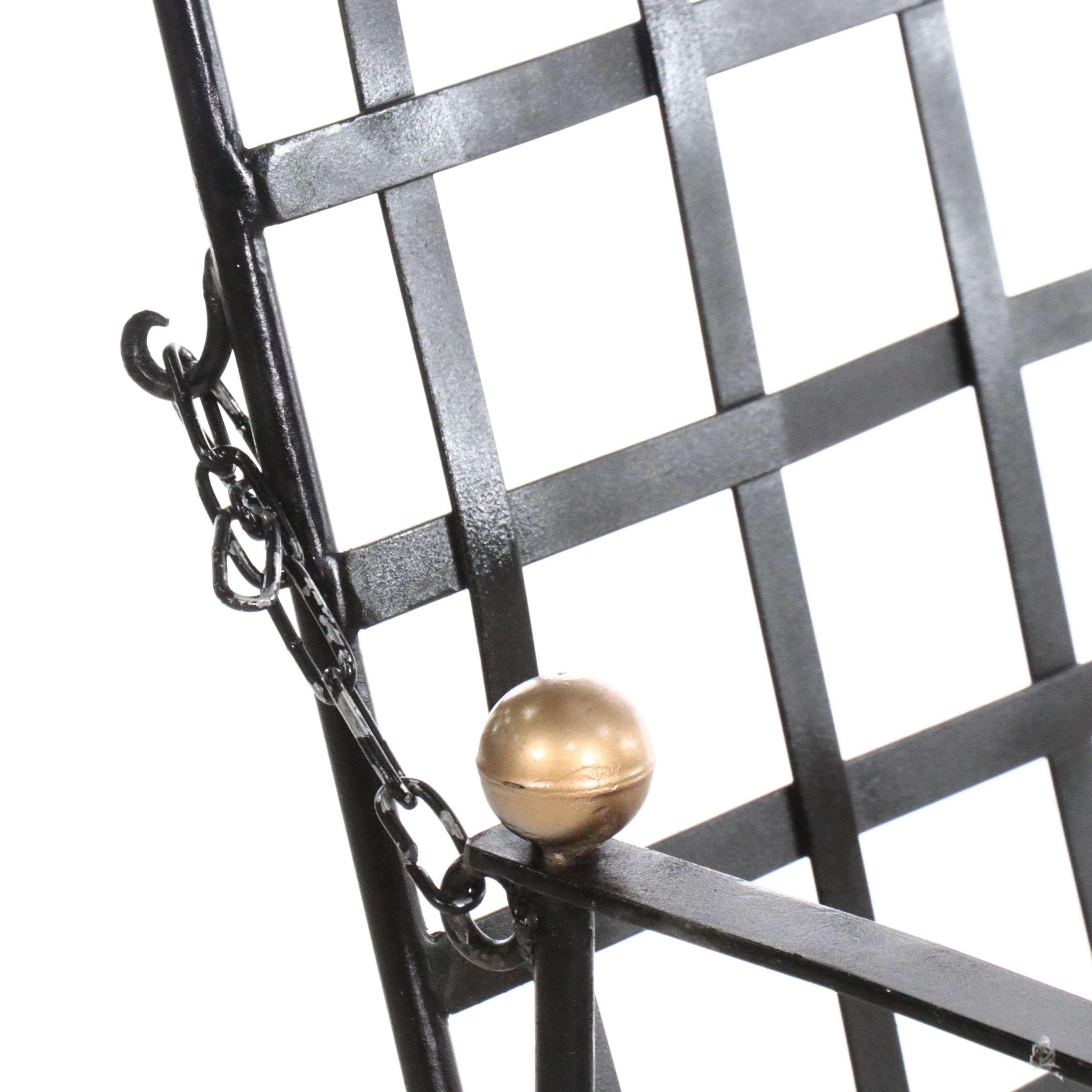 Iron Patio Lounge Chair and Ottoman After Mario Papperzini for Salterini