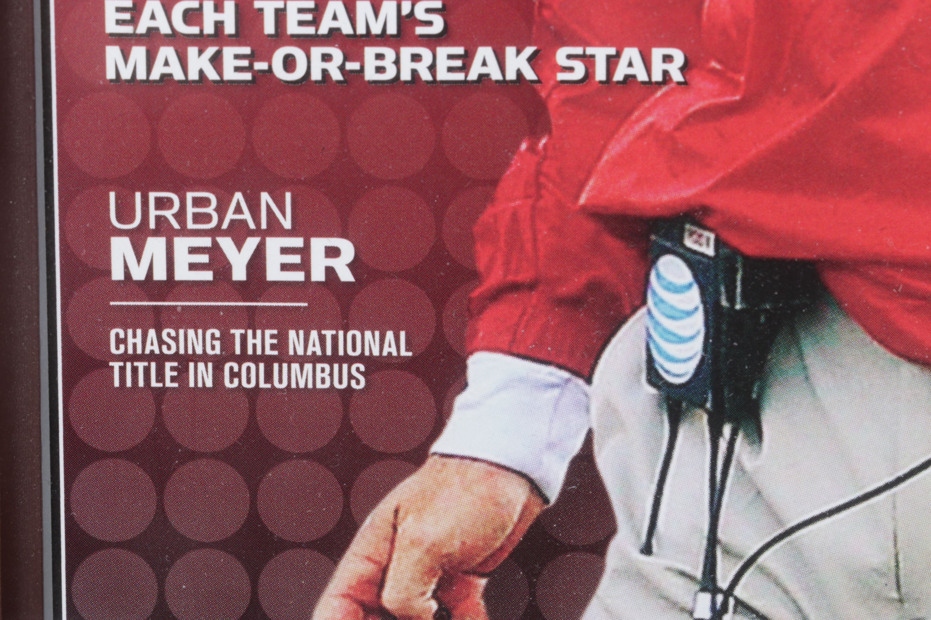 Framed 2013 Sports Illustrated Big Ten Cover with Urban Meyer and Ohio  State