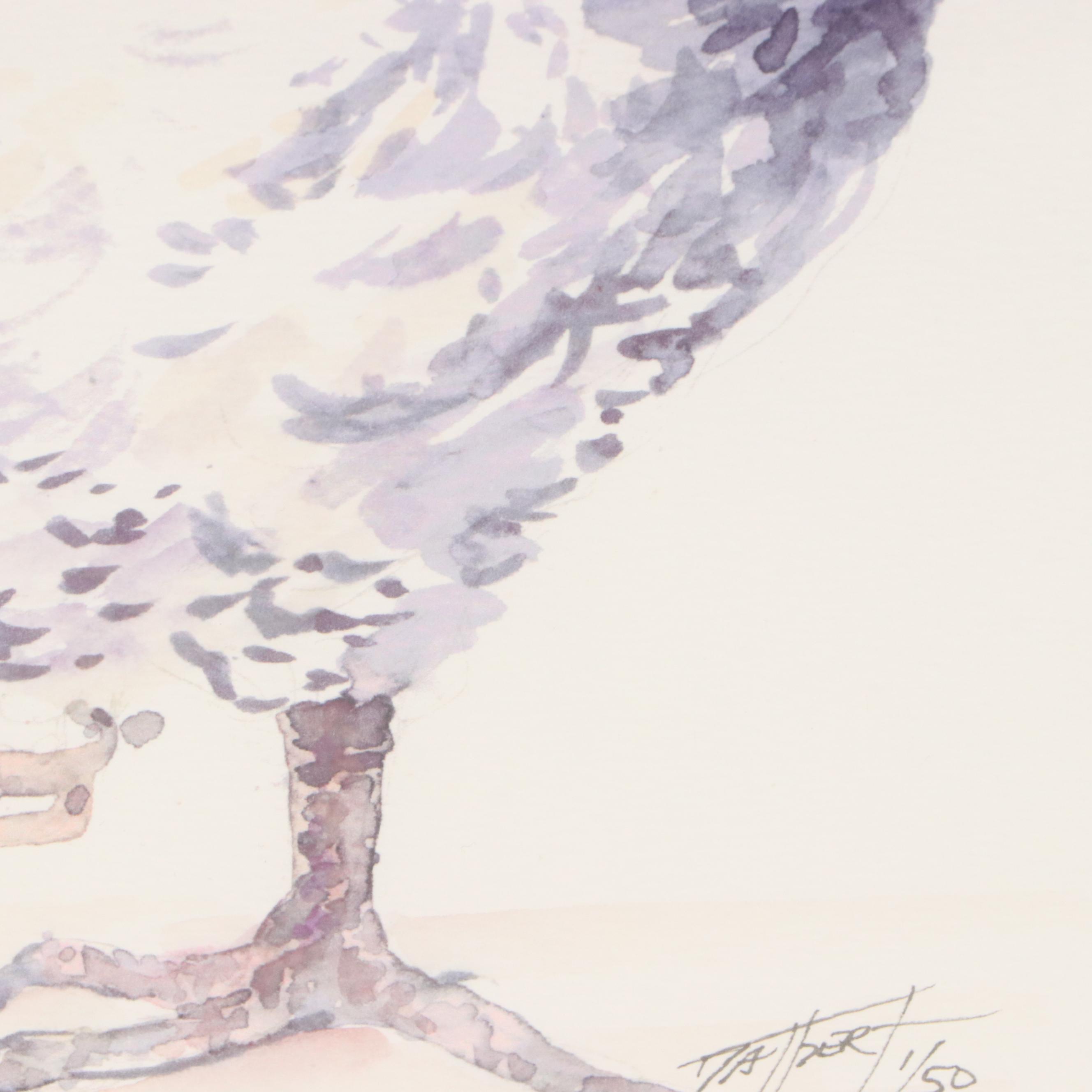 Hand Embellished Giclees of Chicken and Rooster, 21st Century