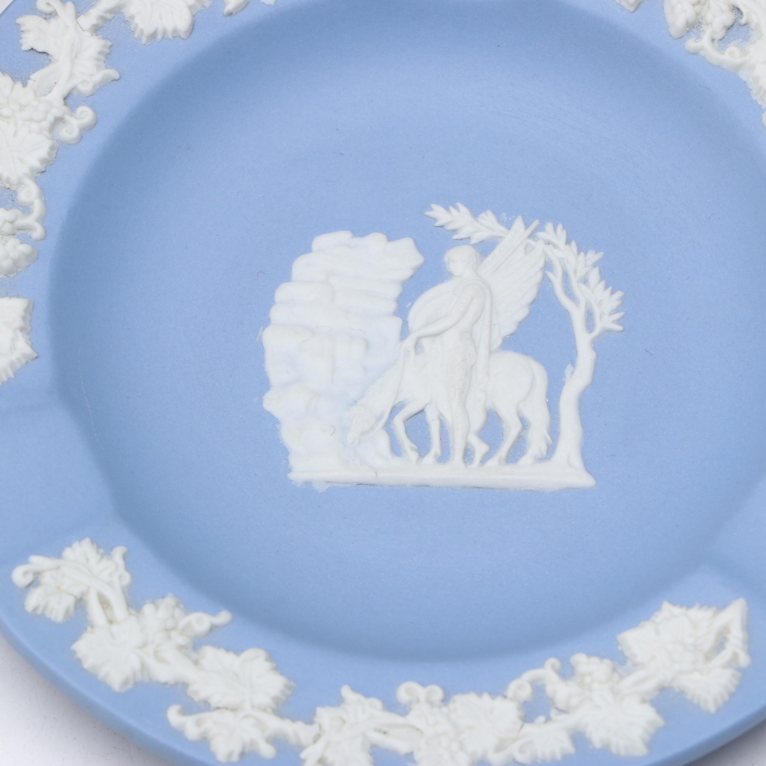 Wedgwood English Jasper Ware Box, Ashtray and Table Dish