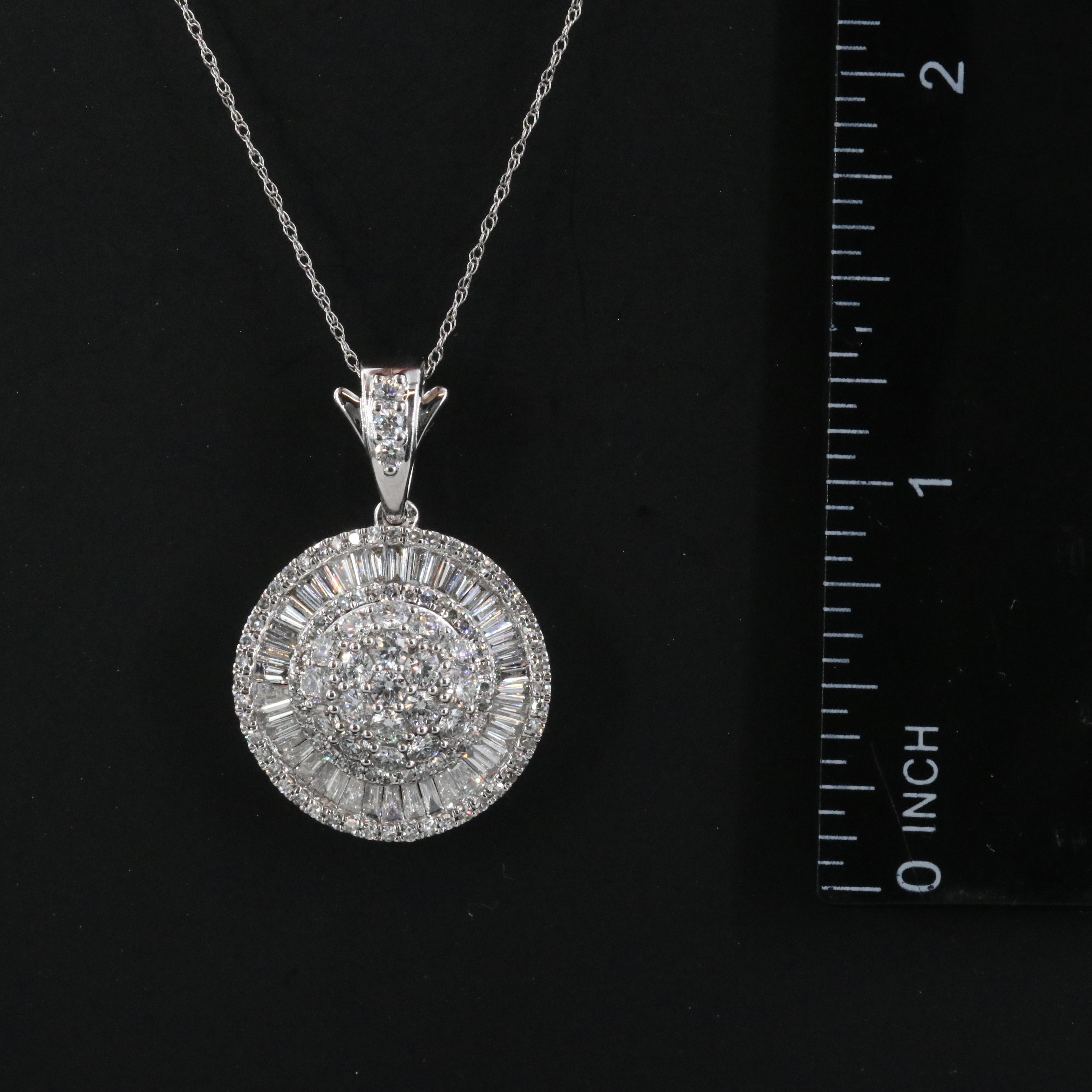 14K 1.95 CTW Diamond Ballerina Pendant Necklace