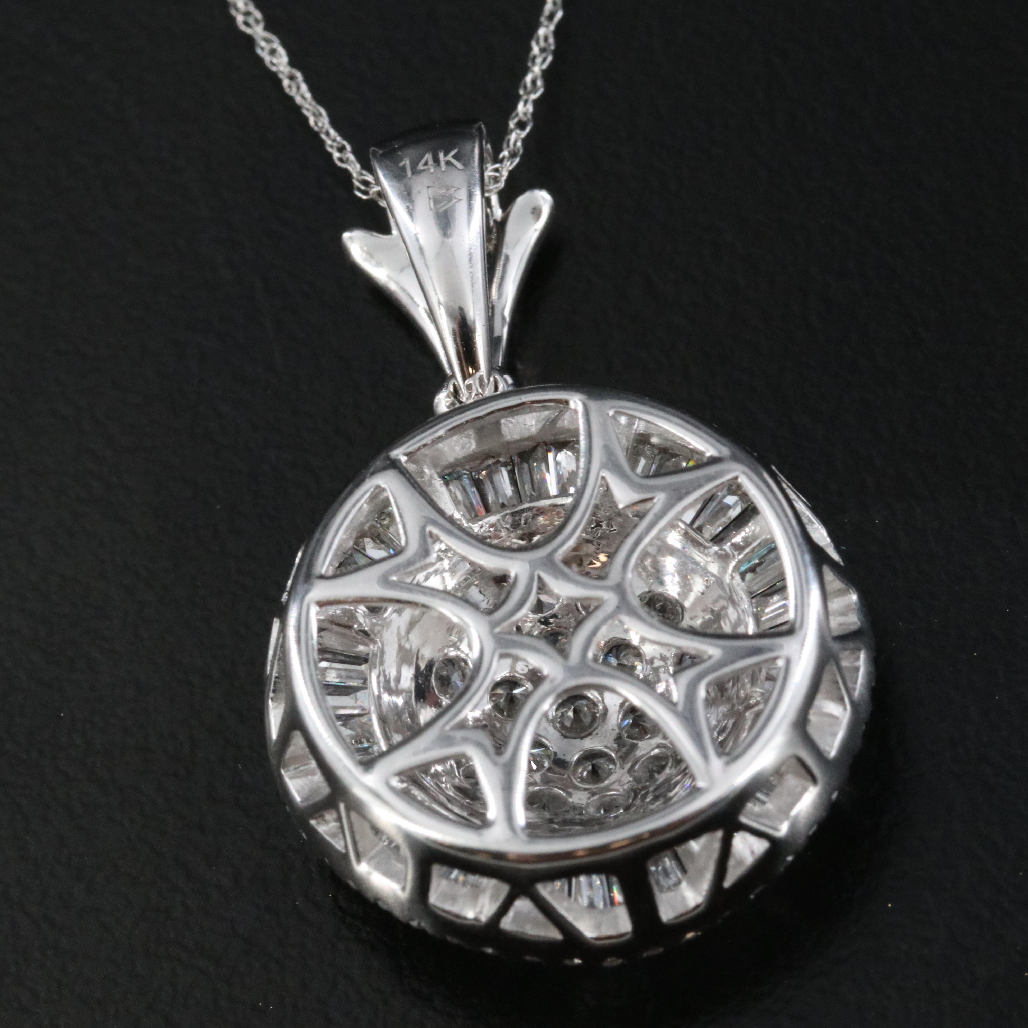 14K 1.95 CTW Diamond Ballerina Pendant Necklace