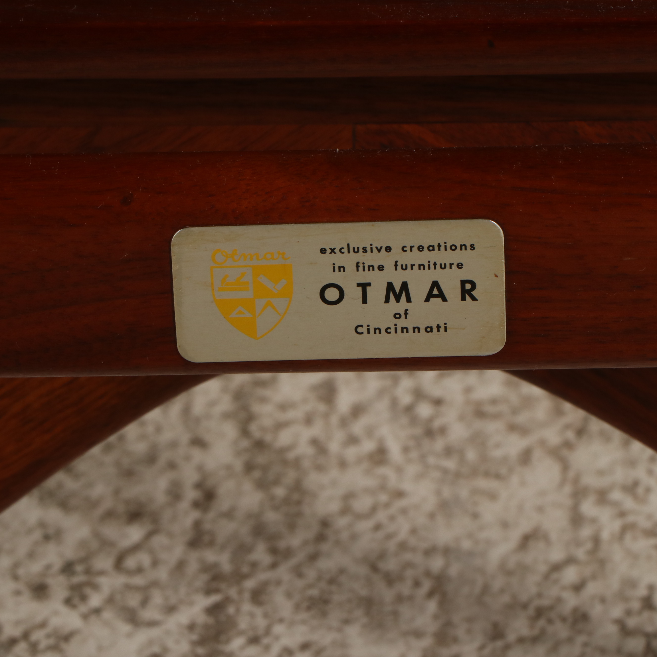 Pair of Otmar Mid Century Modern Teak End Tables