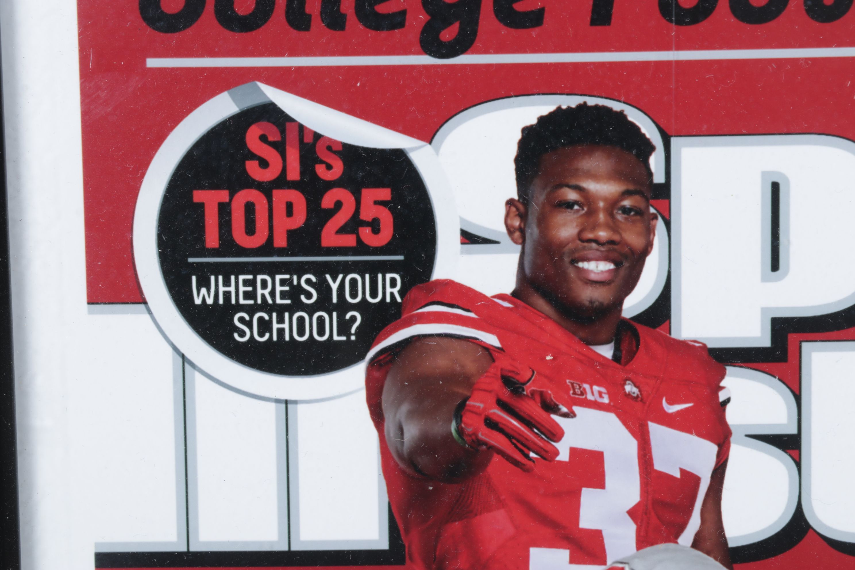 Framed 2015 Sports Illustrated College Football Preview Cover with Ohio State