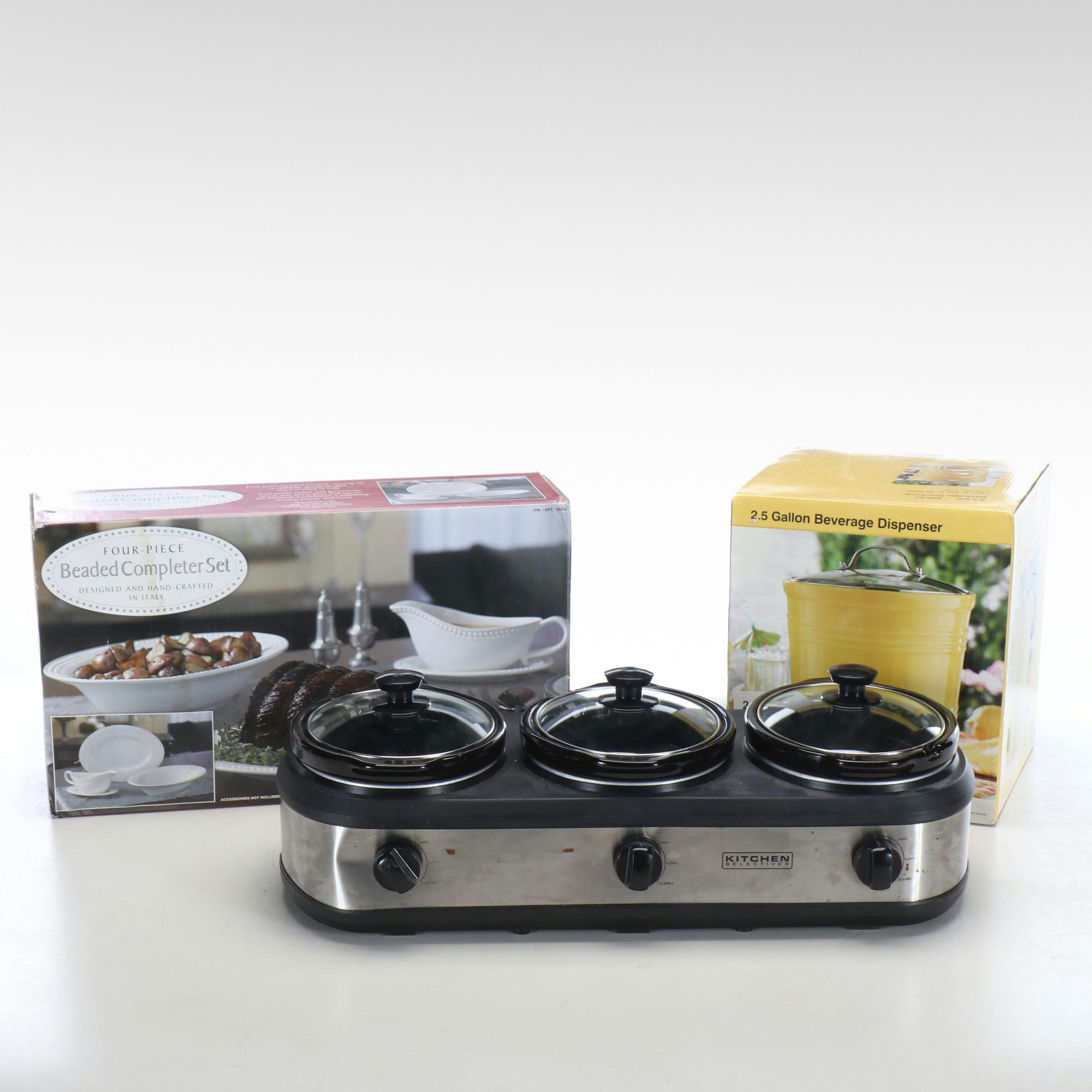 Costco Ceramic Four-Piece Ceramic Dishes with Other Serving Pieces