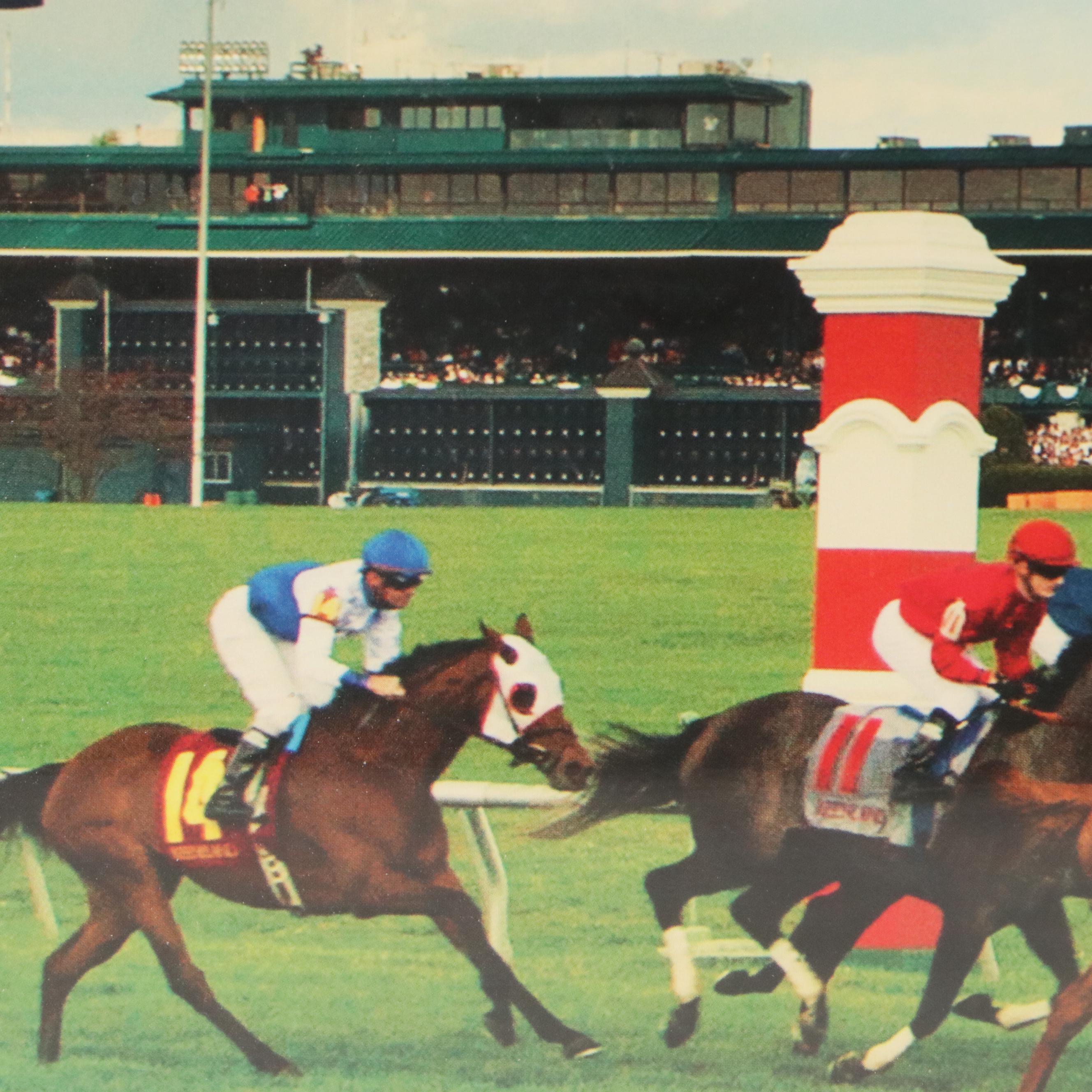 Keeneland Spring Meet "April 6-27" Horse Racing Offset Lithograph Poster