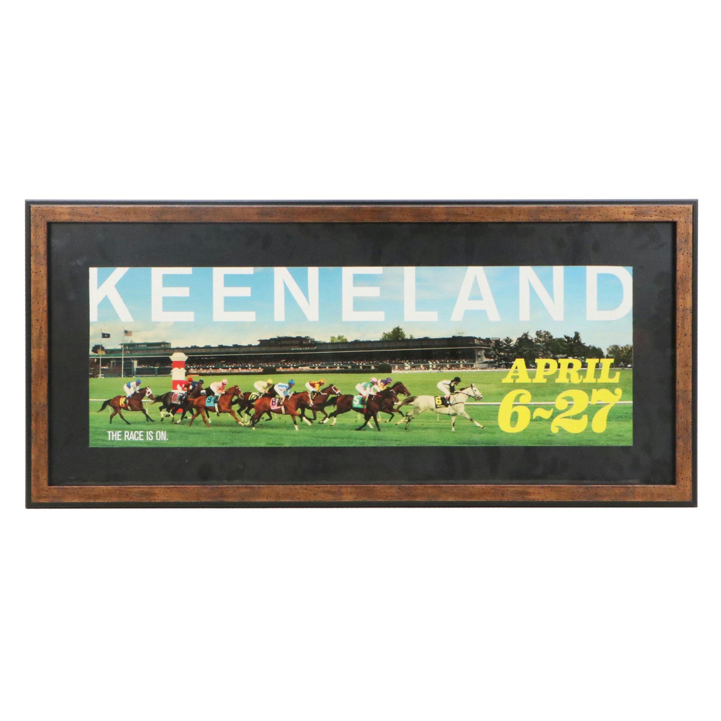 Keeneland Spring Meet "April 6-27" Horse Racing Offset Lithograph Poster