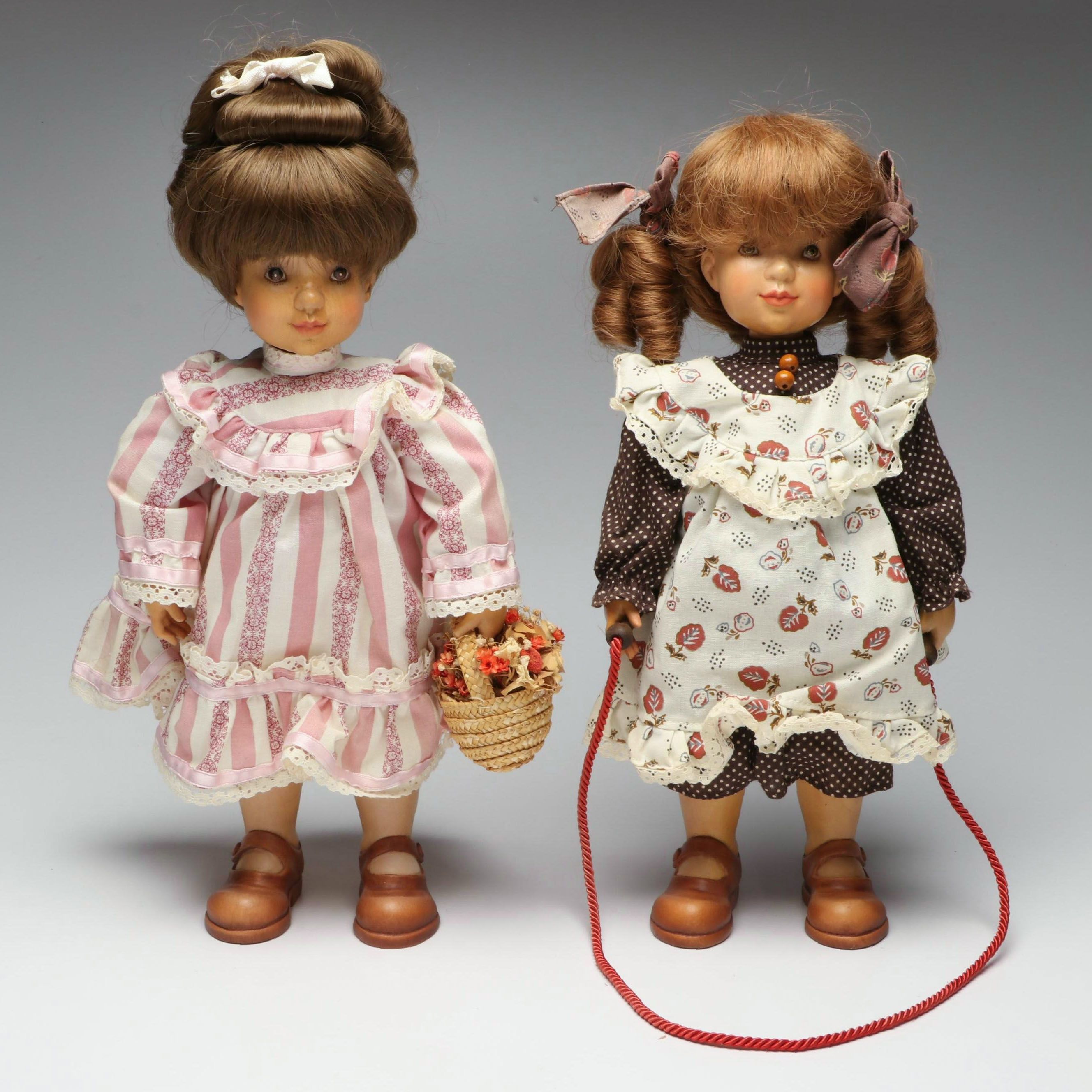 Sarah Kay for ANRI "Rebecca" and Italian "Jennifer" Wood Dolls