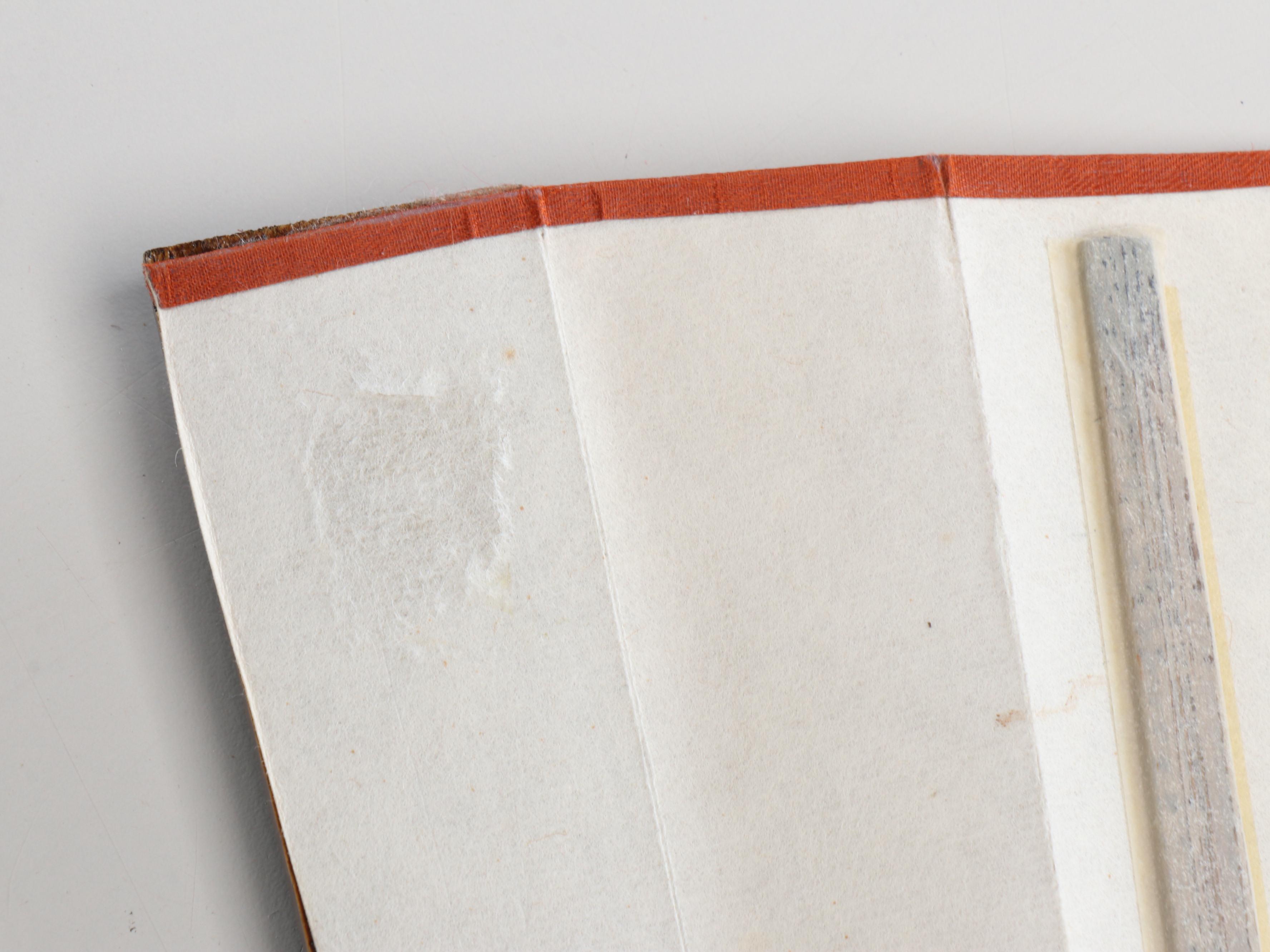 Japanese Wall Hanging Large Folding Fans with Crane and Landscape Motifs