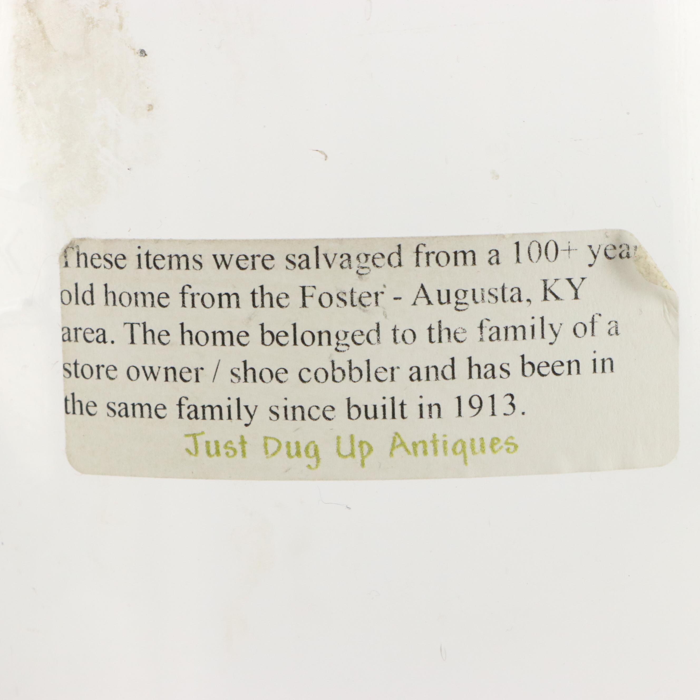 Pair of Clear Glass Wet Cell Battery Jars, Embossed "NX", Early 20th Century