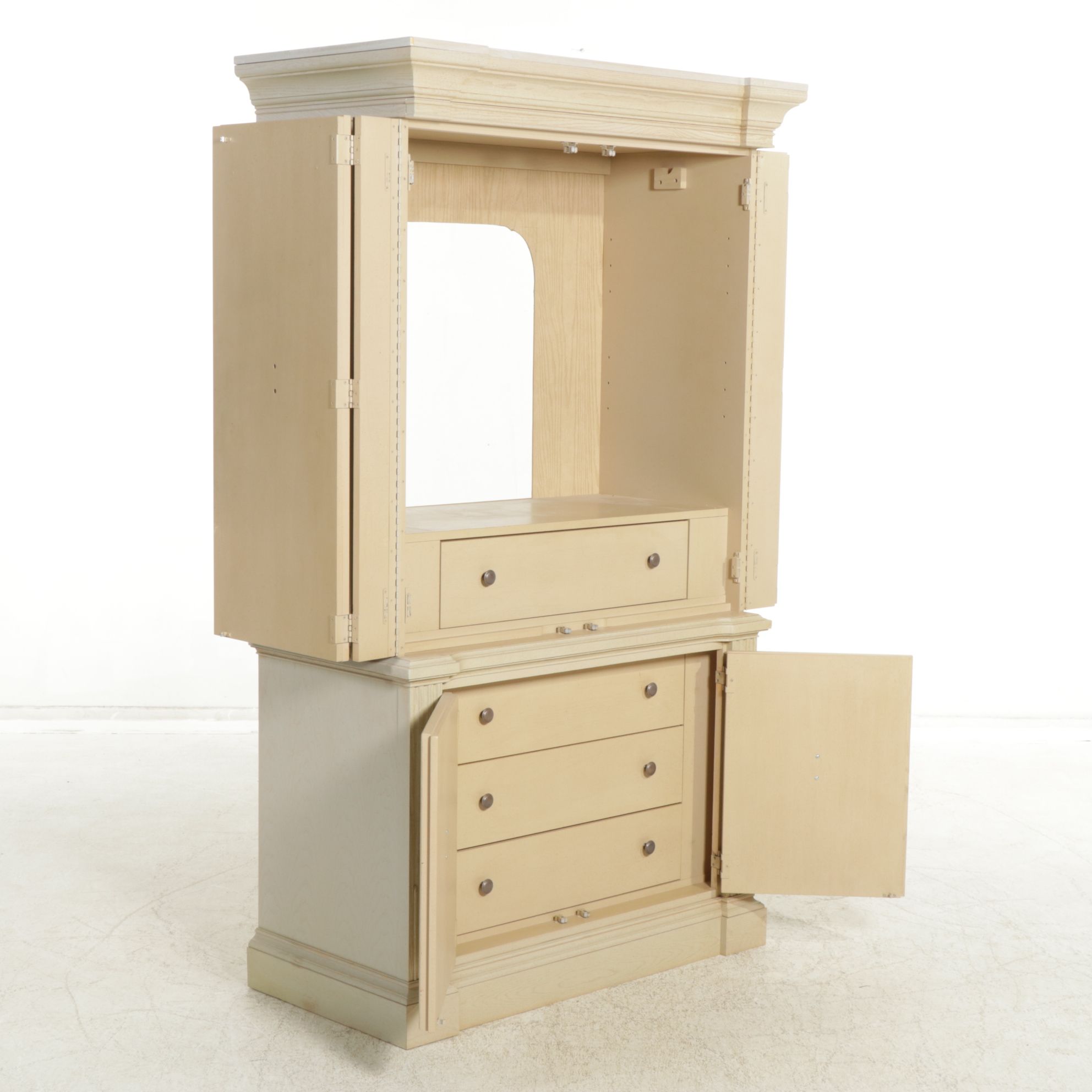 Stanley Furniture Neoclassical Style Television Armoire