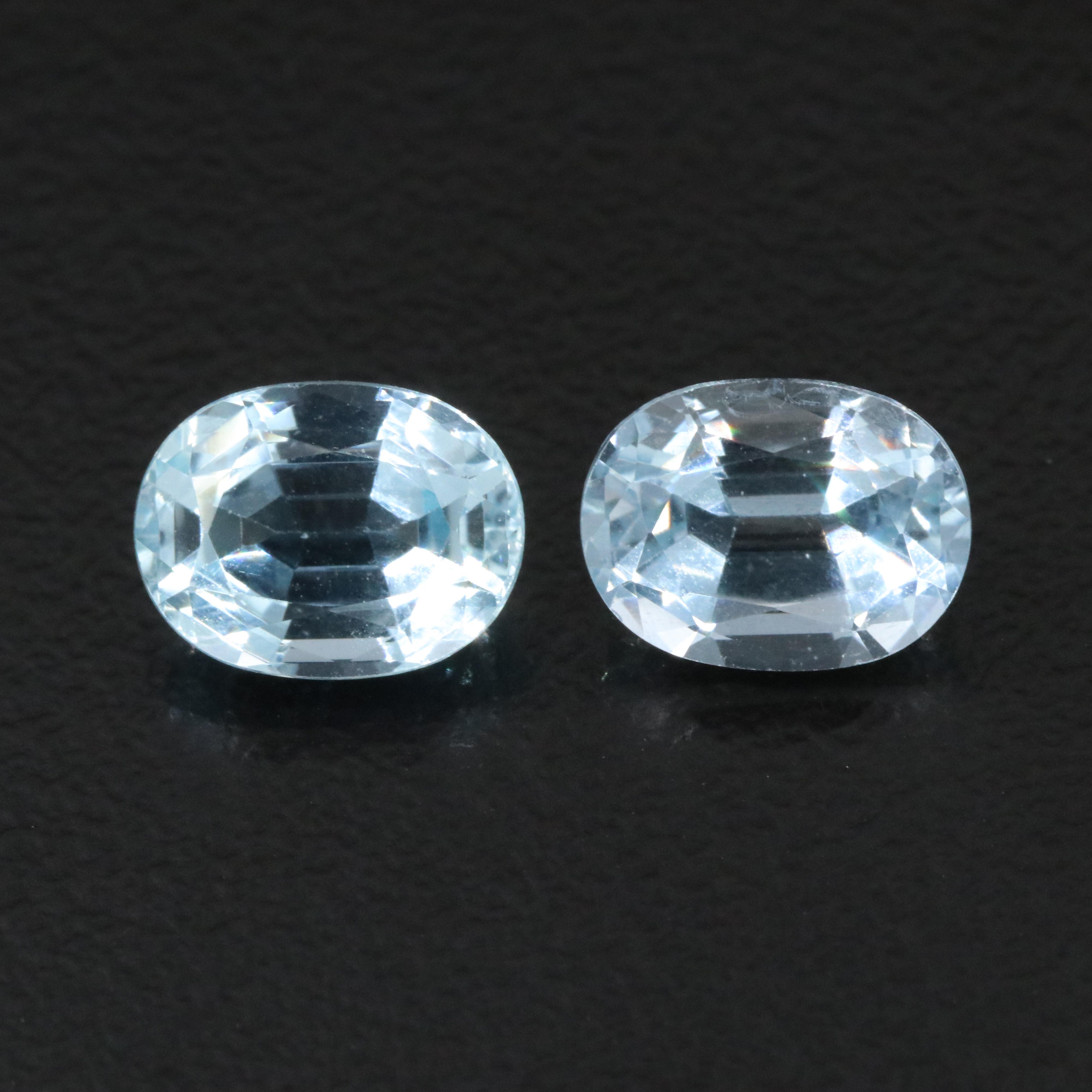 Loose 2.70 CTW Aquamarine Pair