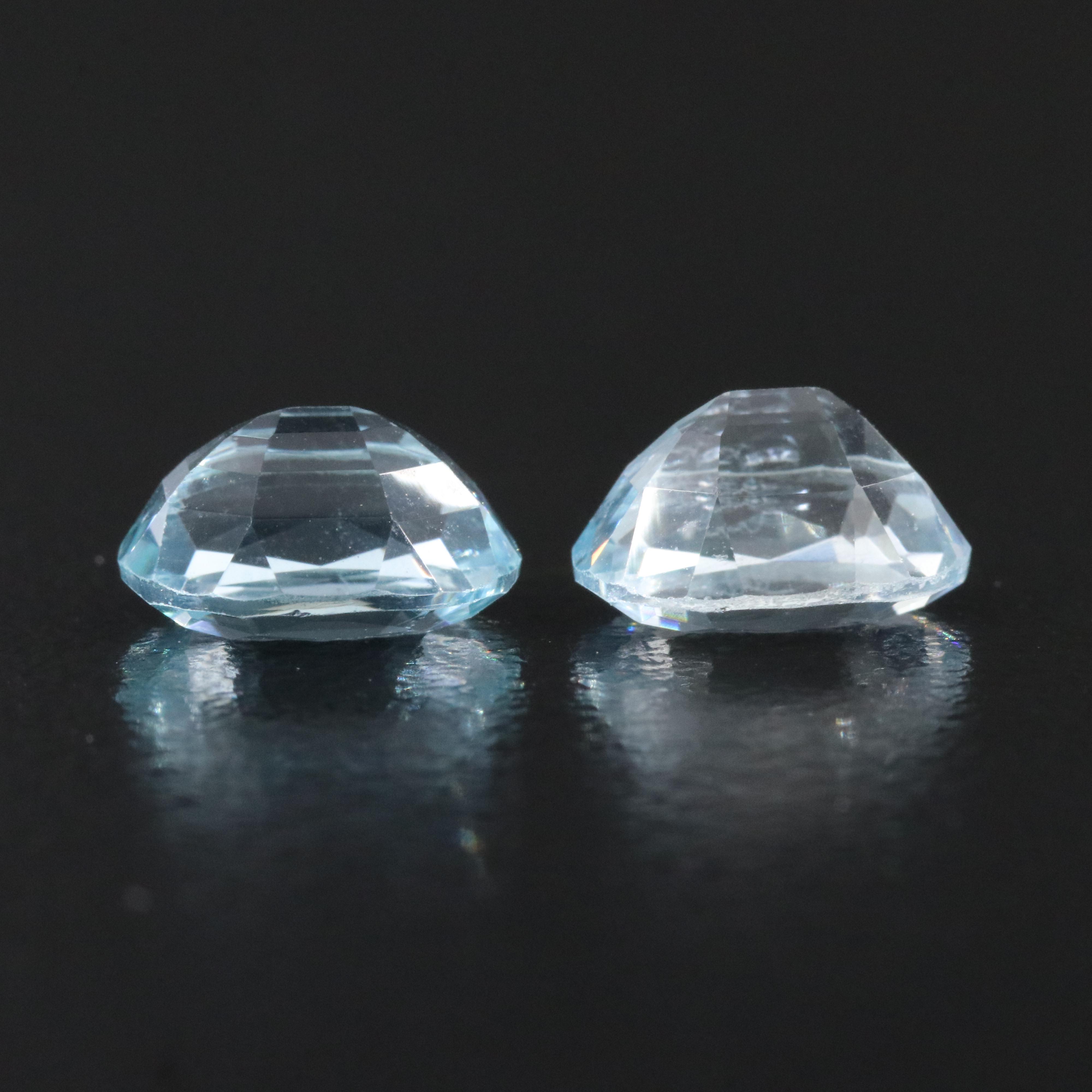 Loose 2.70 CTW Aquamarine Pair