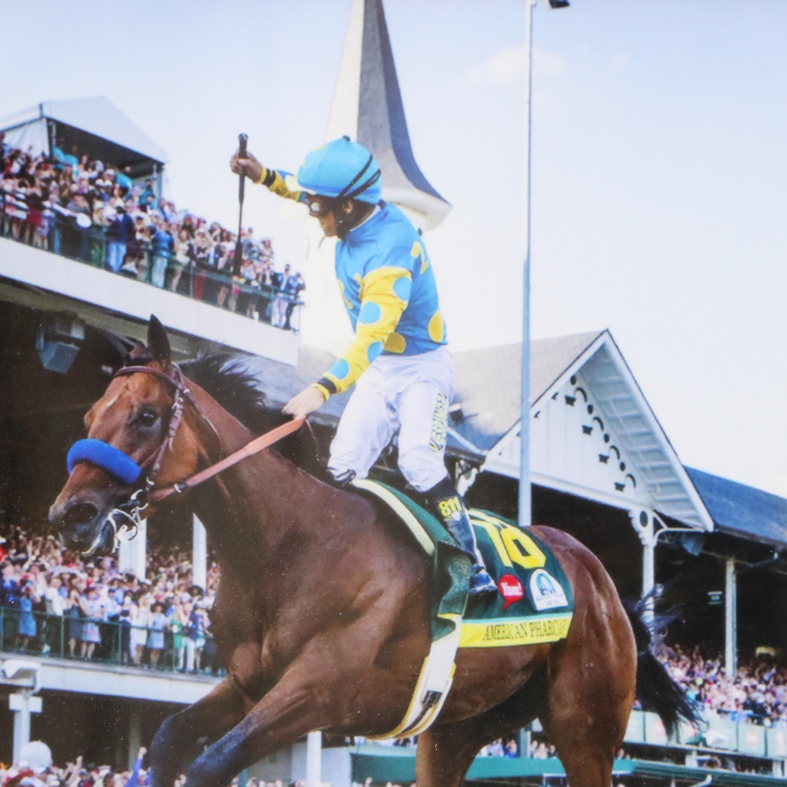2015 Triple Crown Winner American Pharoah and More in Digital Photo Montage