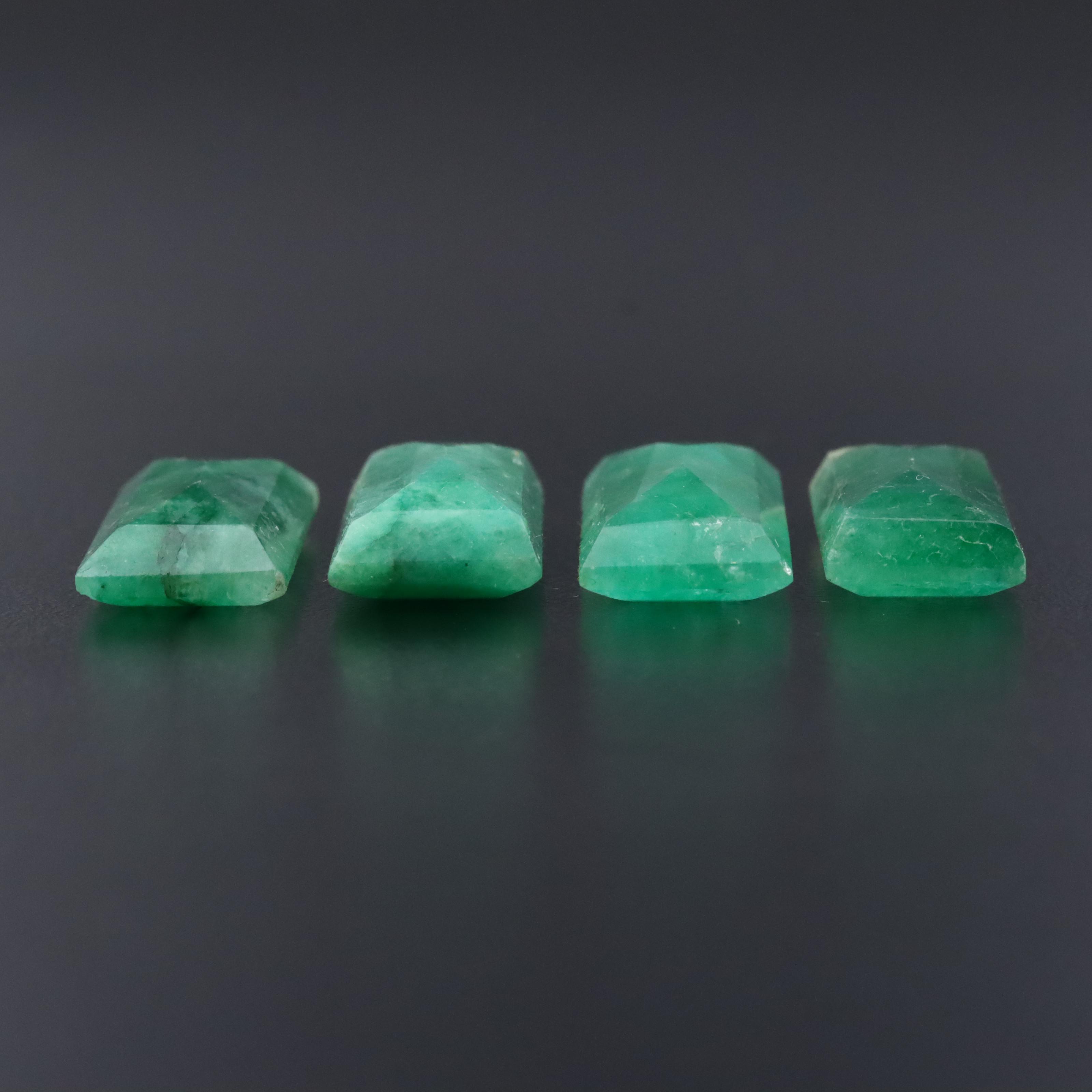 Loose 51.34 CTW Dyed Beryl Lot