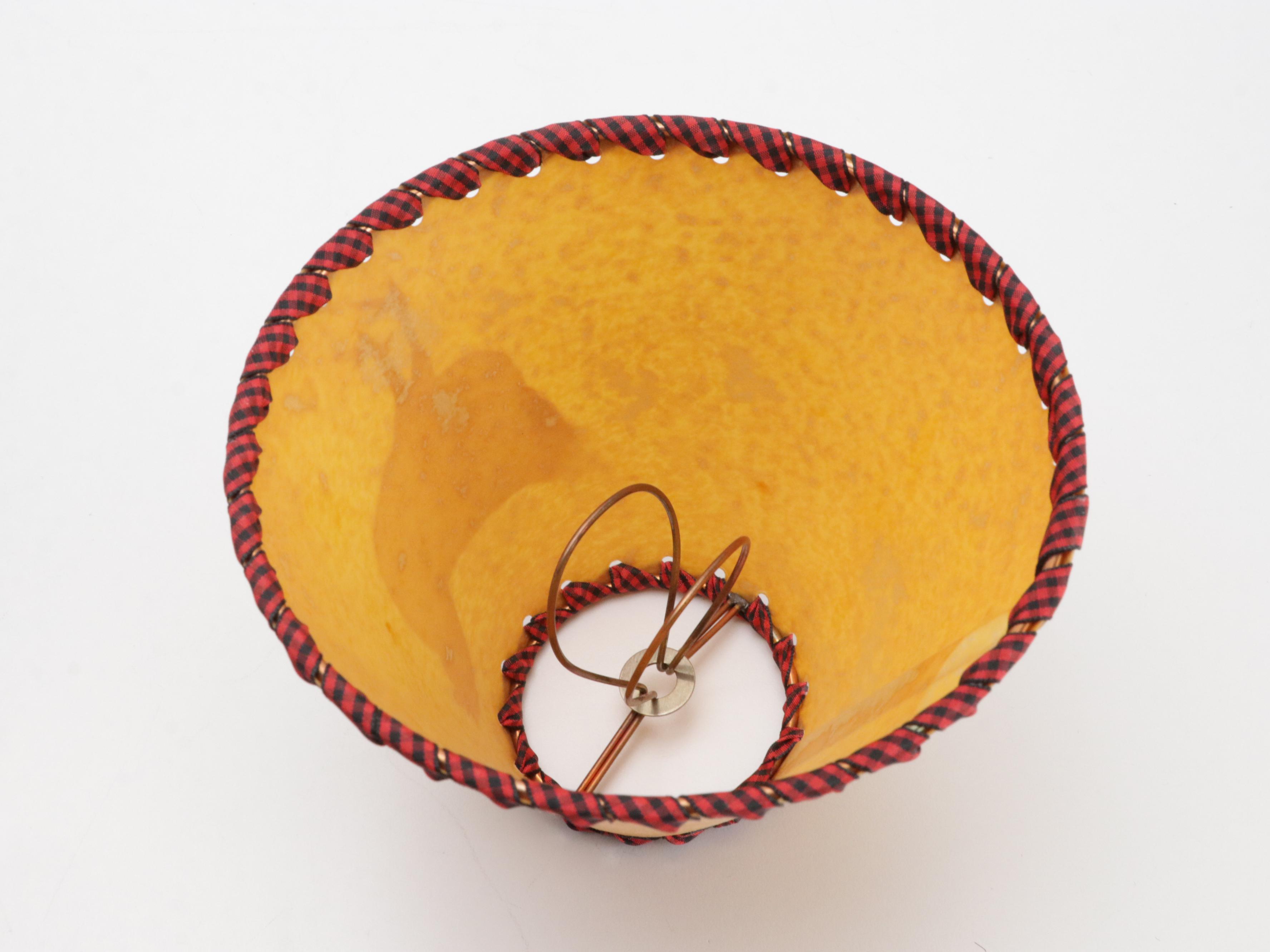 Hand-Painted Rooster on Parchment Clip-On Chandelier Shades