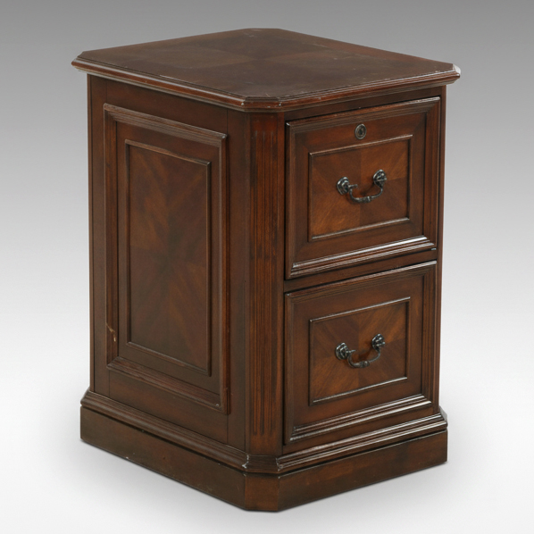 Whalen Mahogany Two-Drawer Filing Cabinet