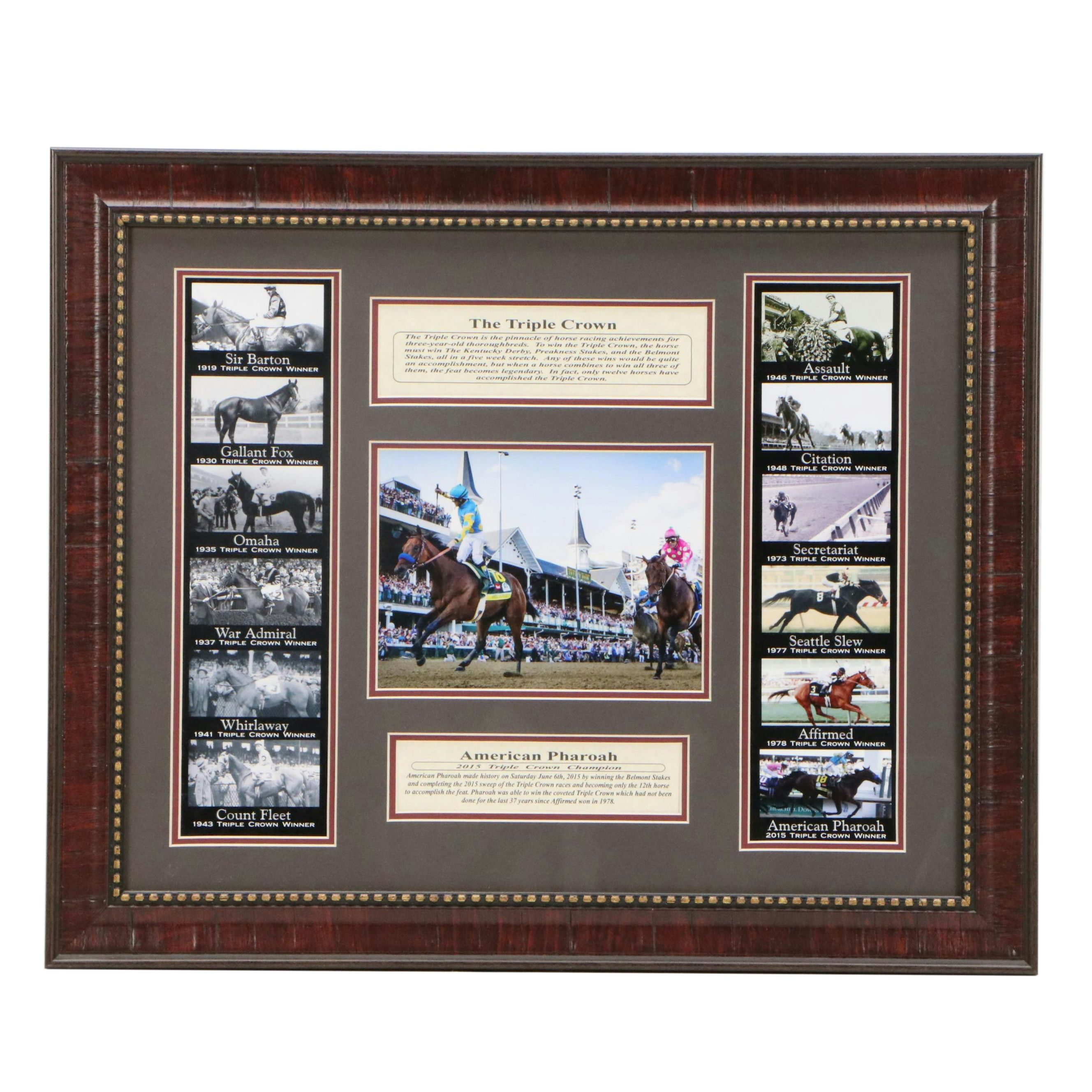 2015 Triple Crown Winner American Pharoah and More in Digital Photo Montage