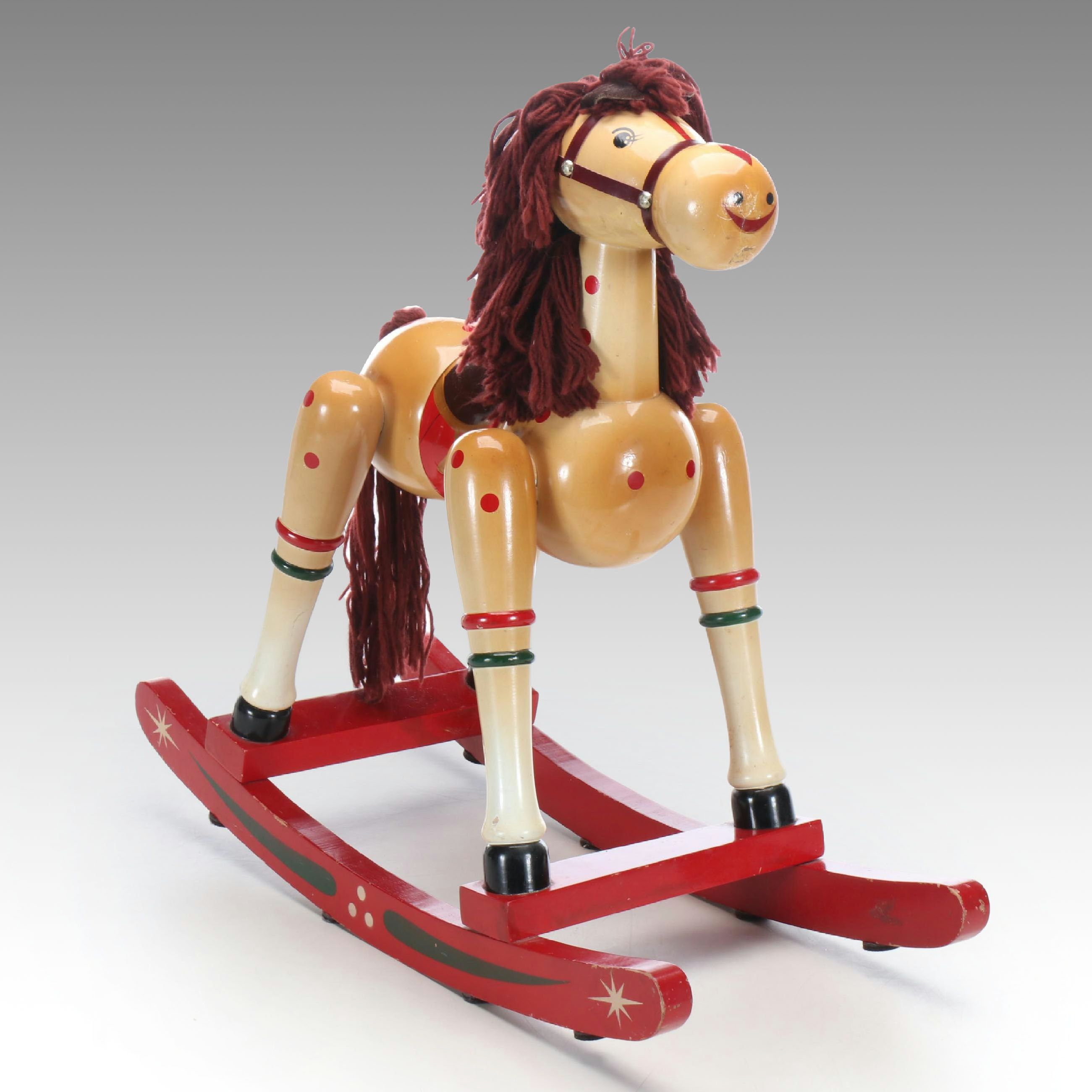 Christmas Wood Rocking Horse
