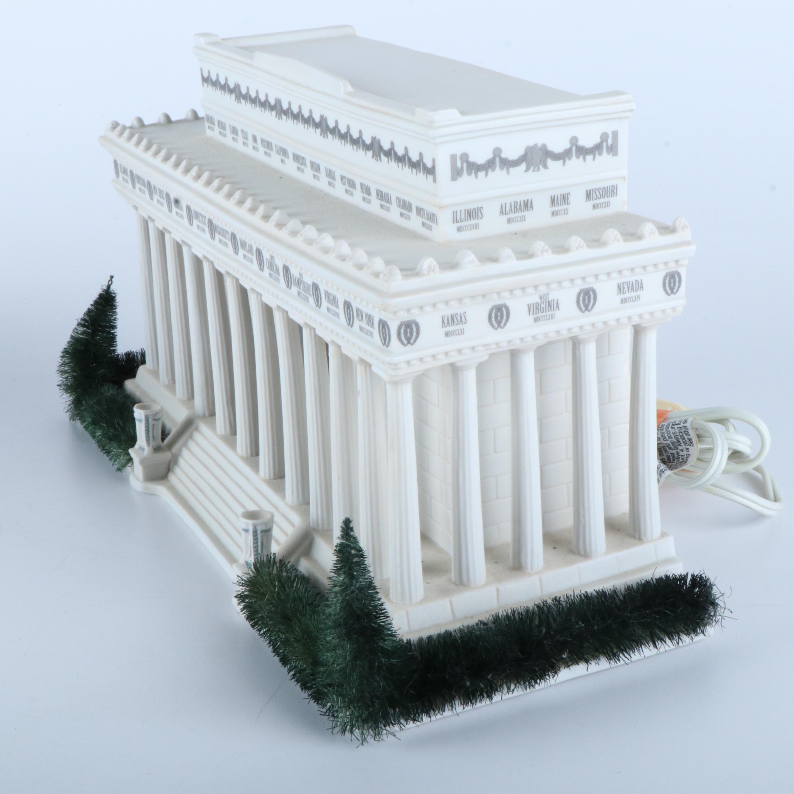 Department 56 American Pride Collection Lincoln and Jefferson Memorial Facades