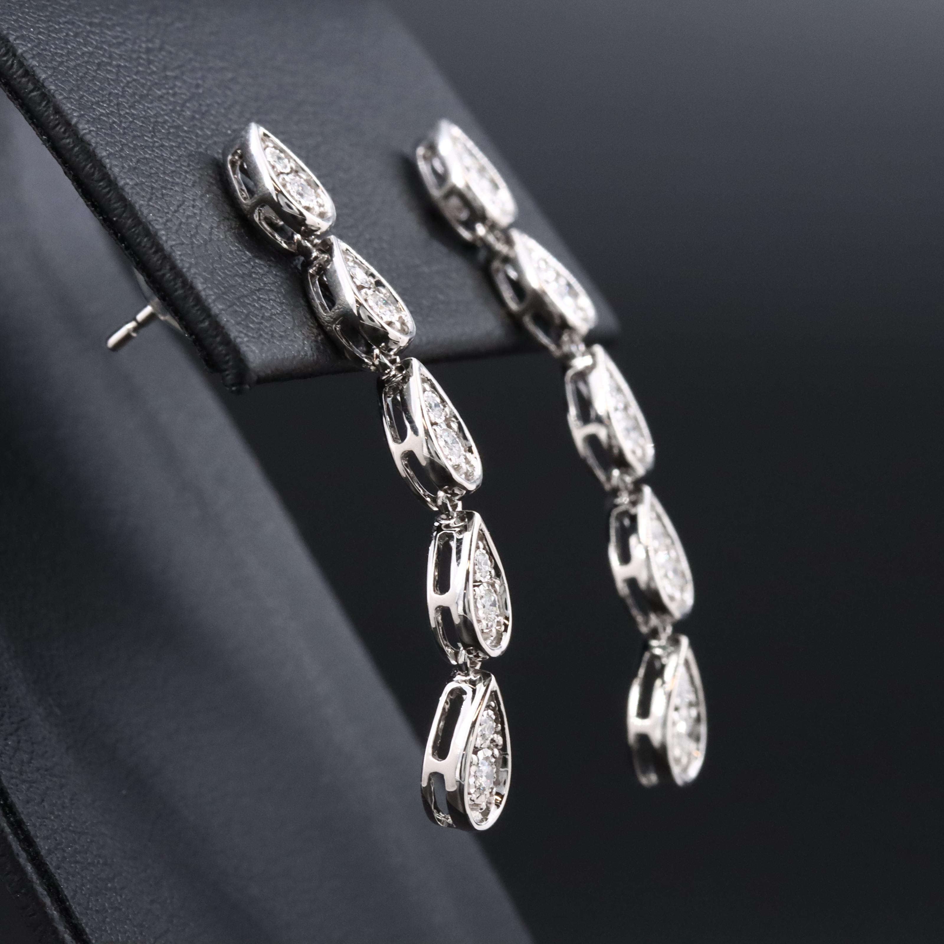 14K 0.21 CTW Diamond Drop Earrings