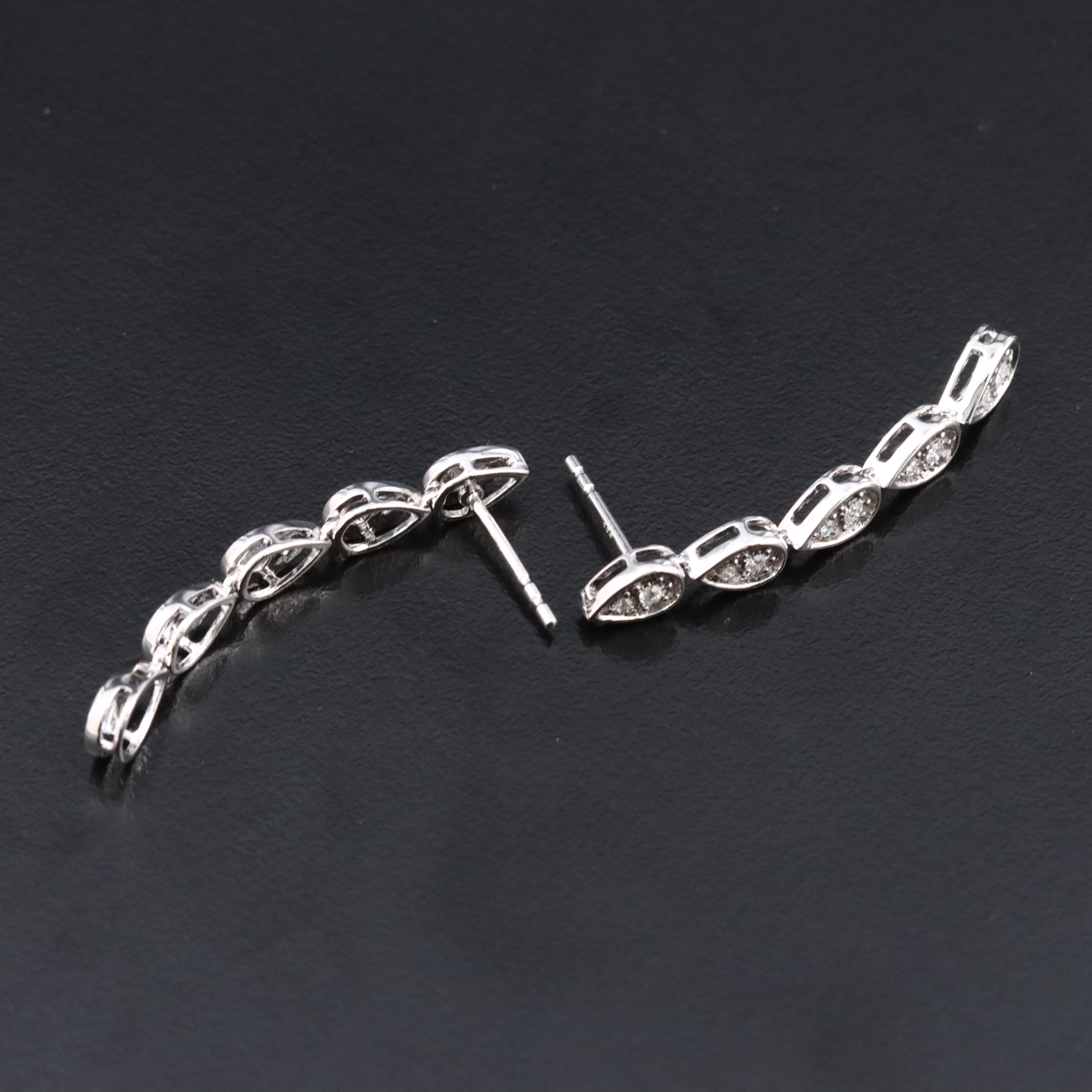 14K 0.21 CTW Diamond Drop Earrings