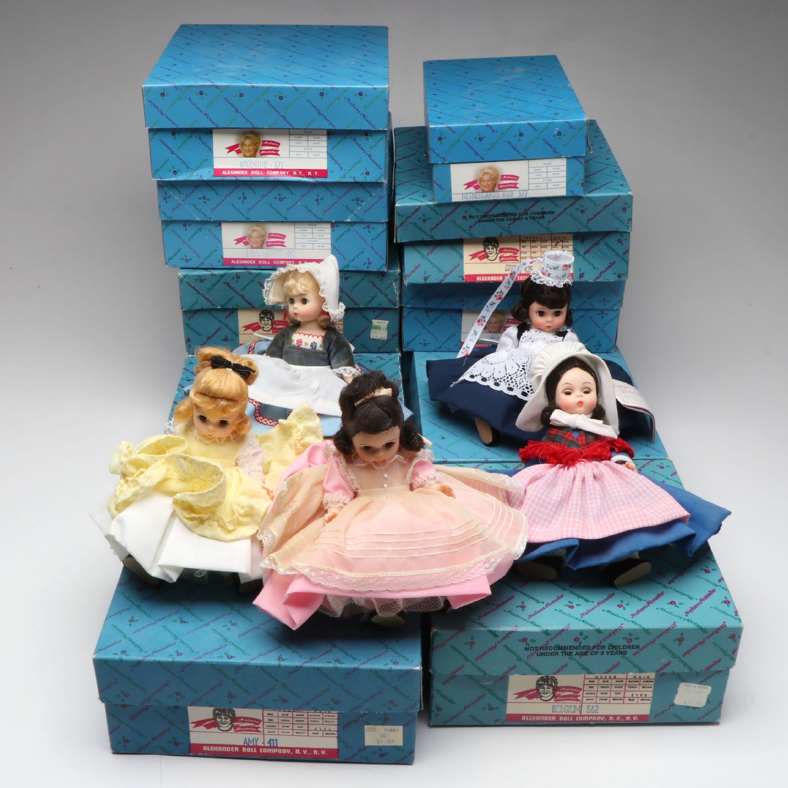 Madame Alexander International Collection and Other Dolls with Boxes