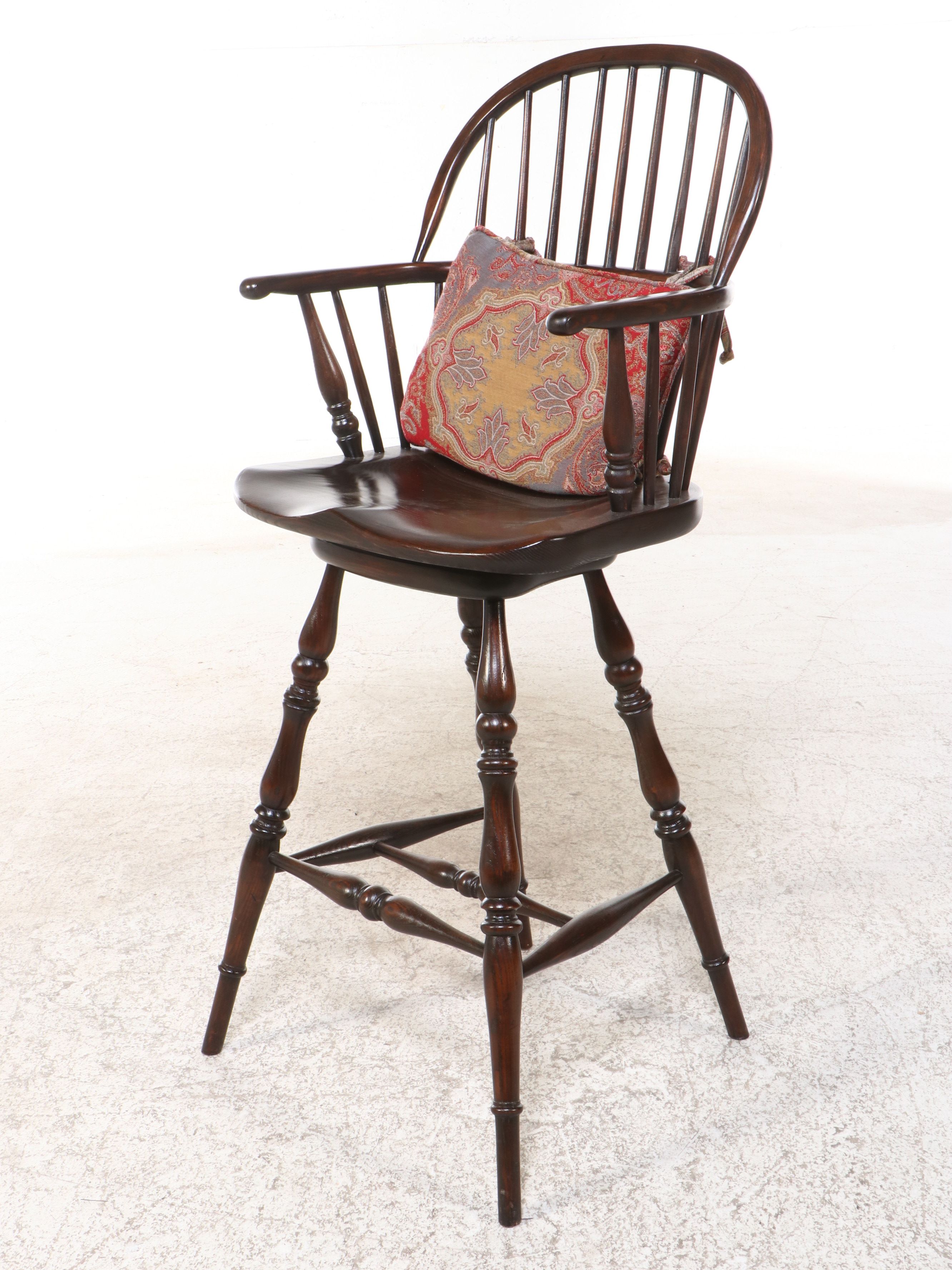 Set of Eight Windsor Barstools