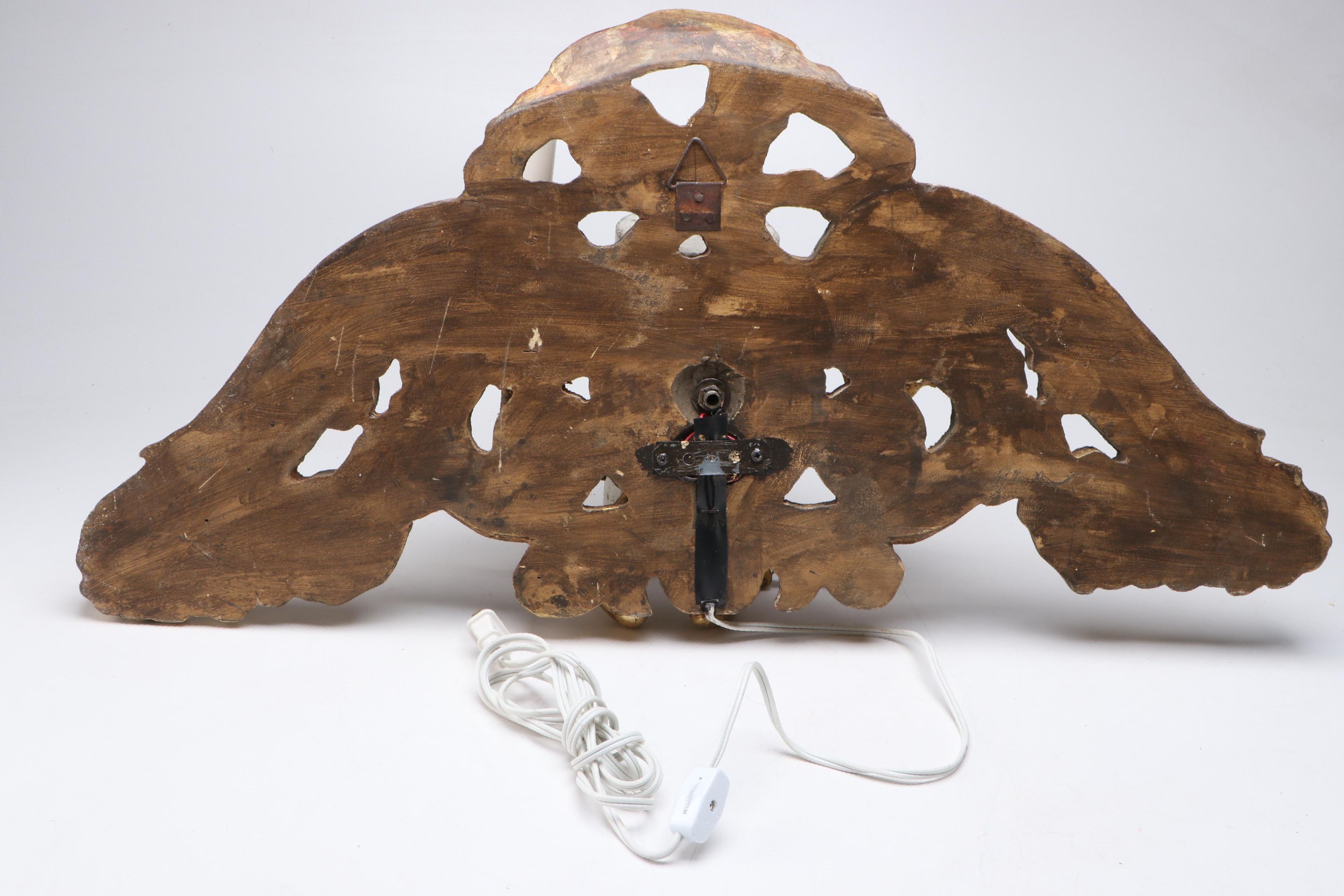 French Baroque Style Giltwood Double Wall Sconces