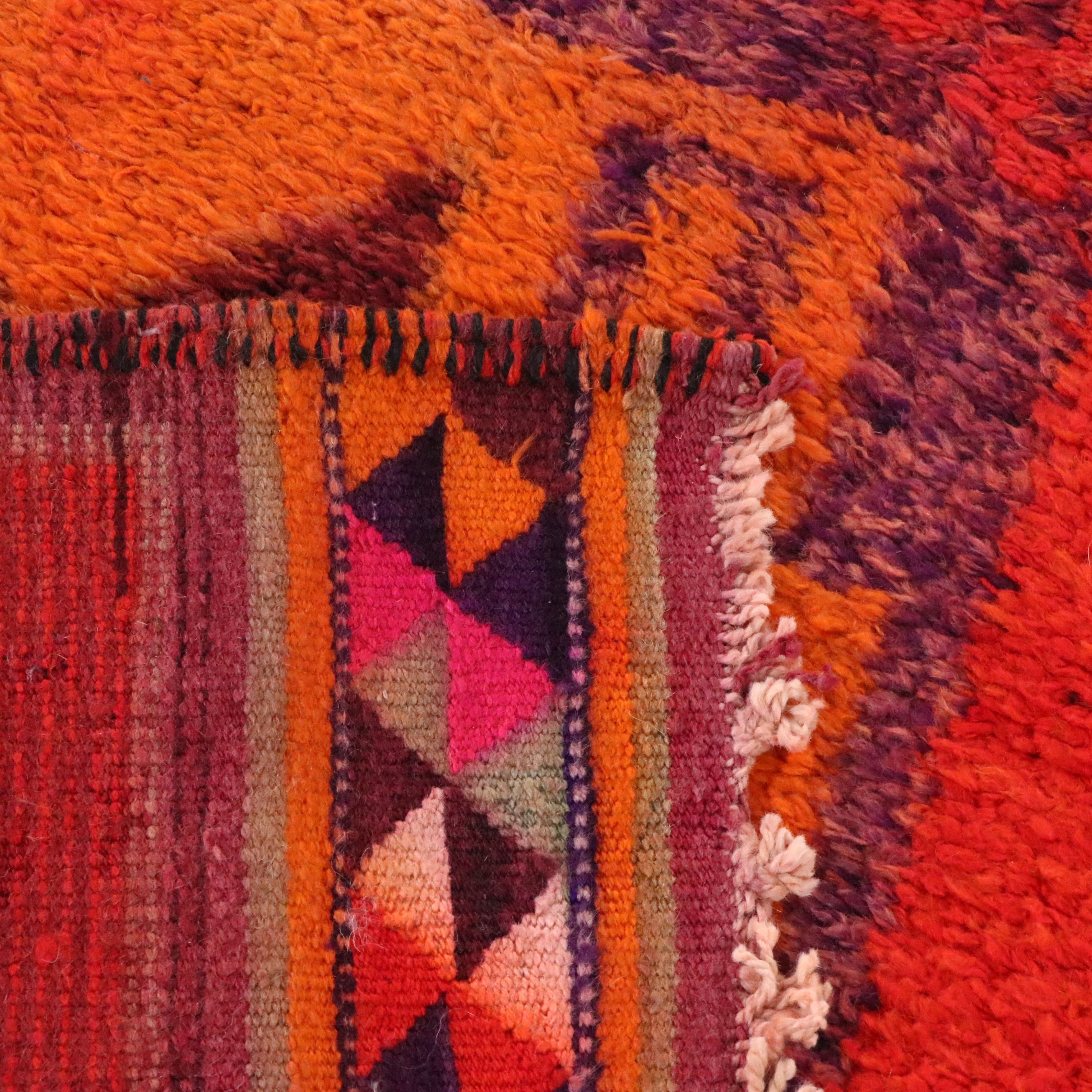 3'2 x 12'3 Hand-Knotted Turkish Village Long Rug