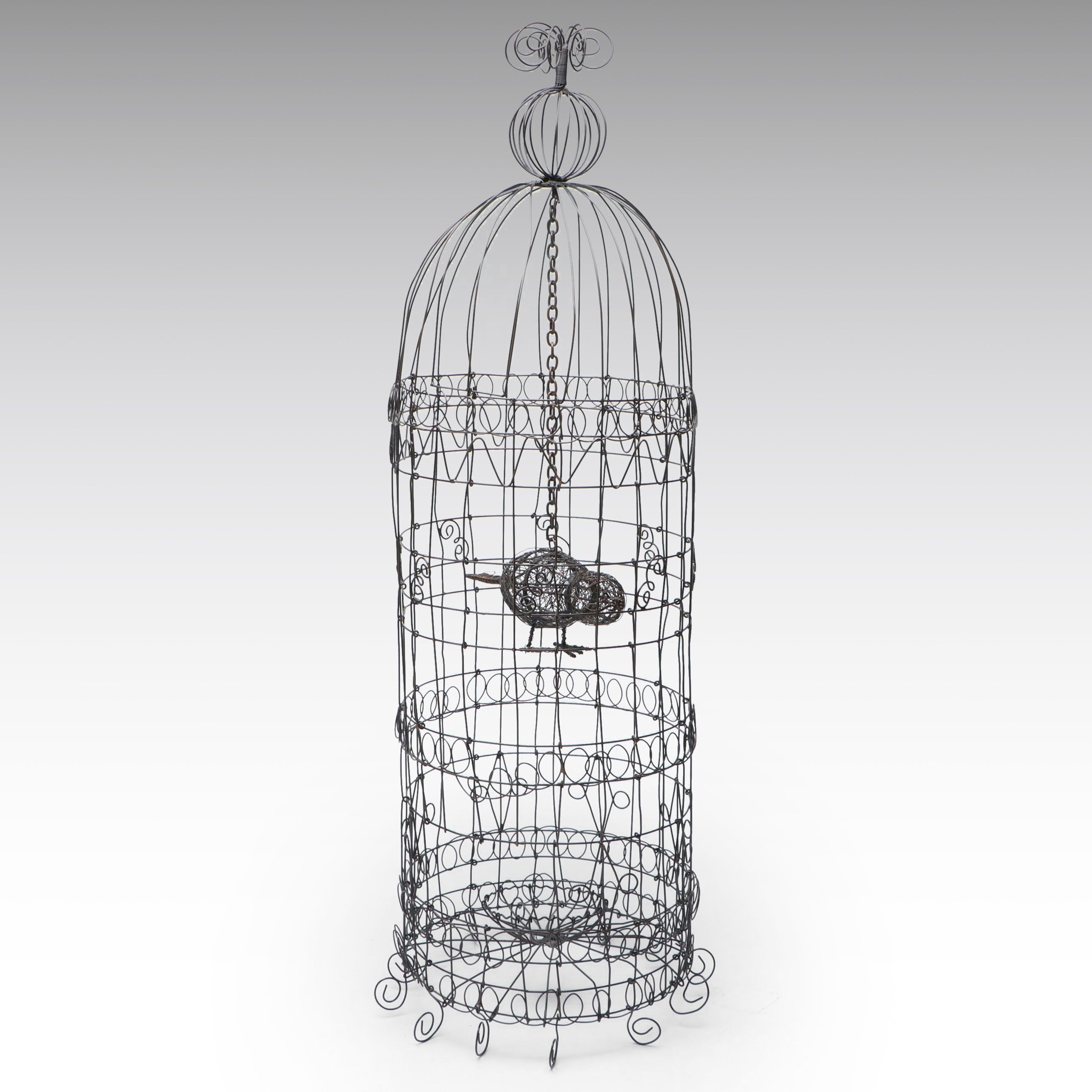 Twisted Wire Decorative Birdcage