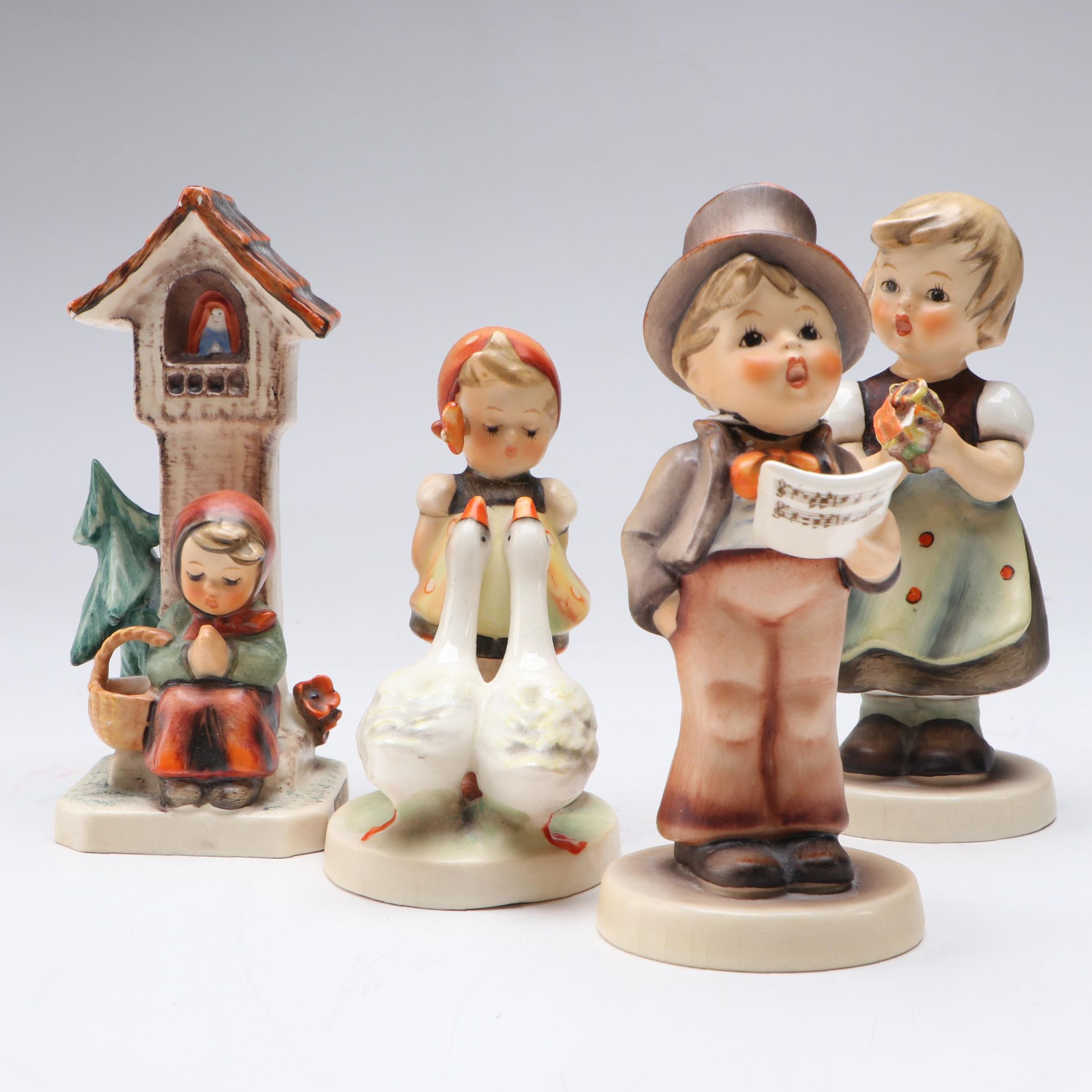 Goebel "Worship," "Goose Girl" and More Porcelain Hummel Figurines
