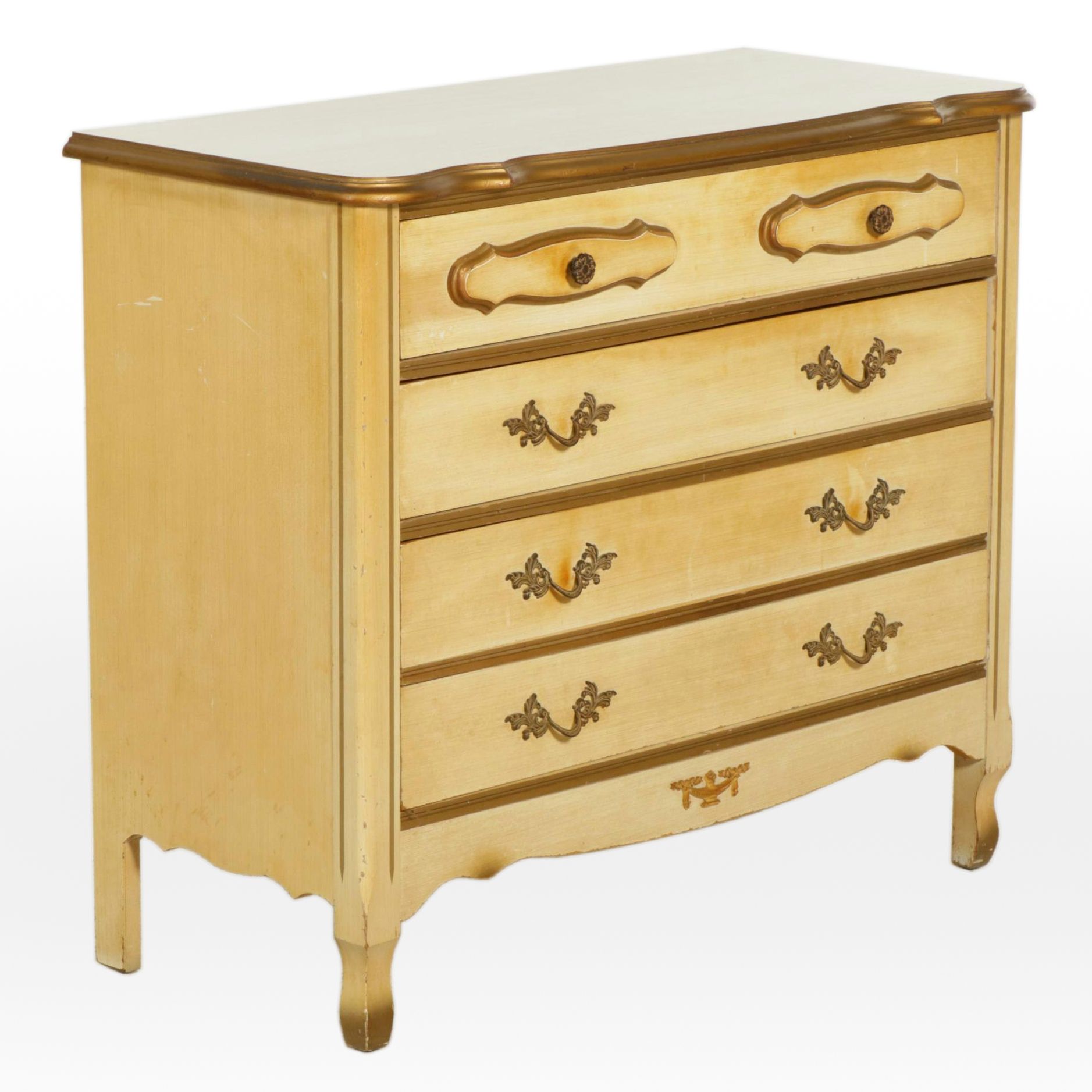French Provincial Style Painted Dresser, Mid-20th Century