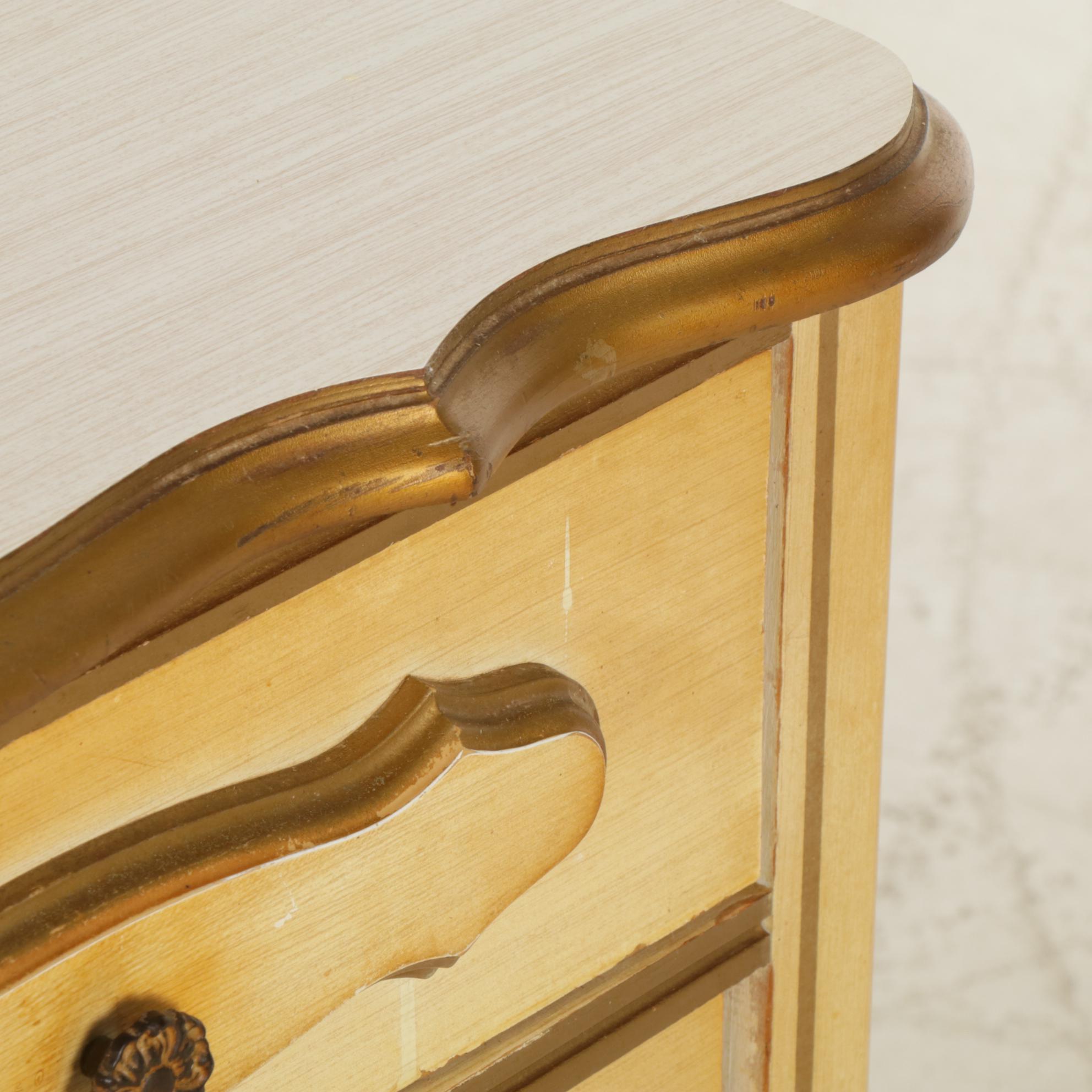 French Provincial Style Painted Dresser, Mid-20th Century