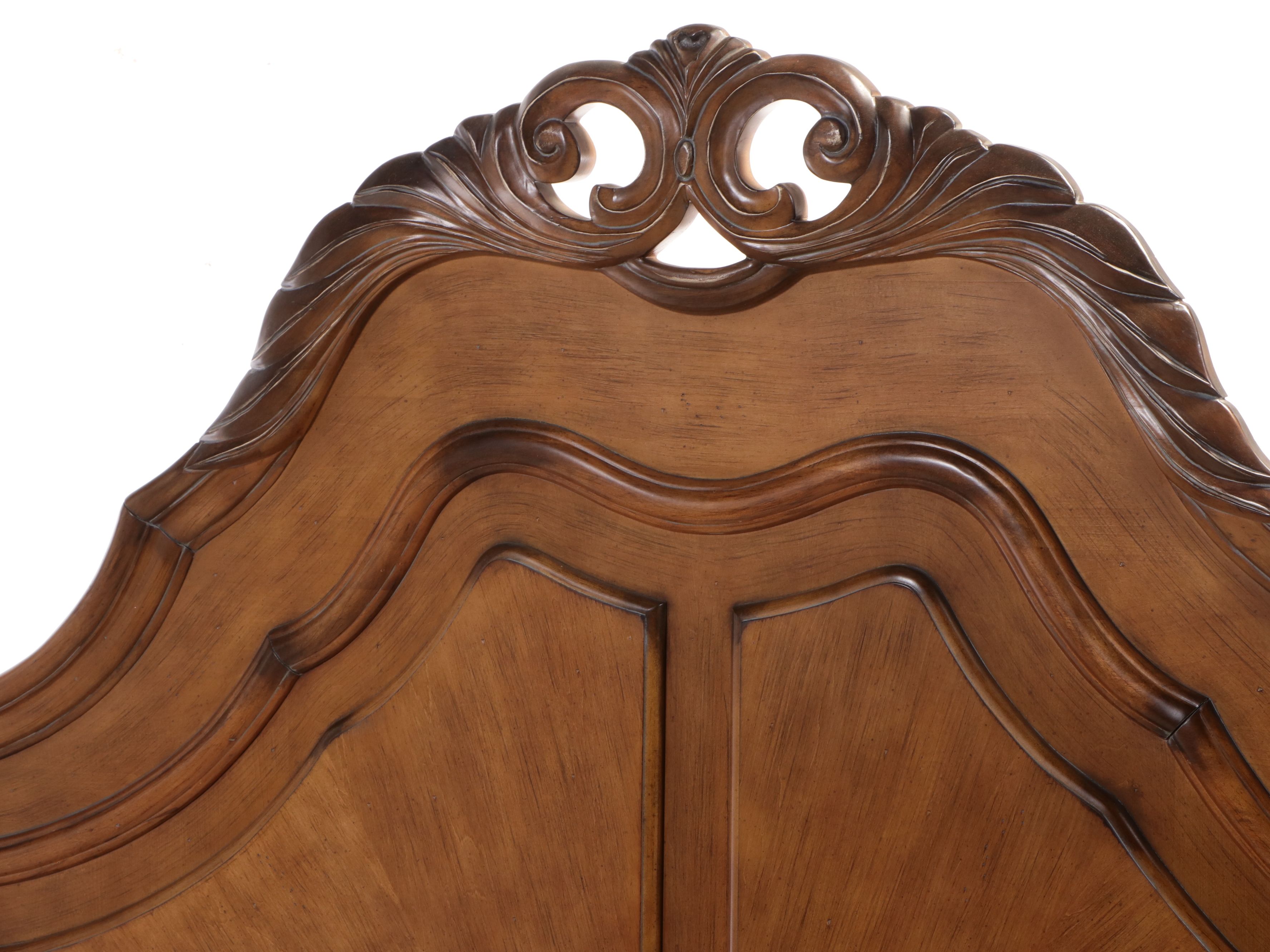 Michael Amini "Eden" King Size Bed Frame in Amaretto Finish