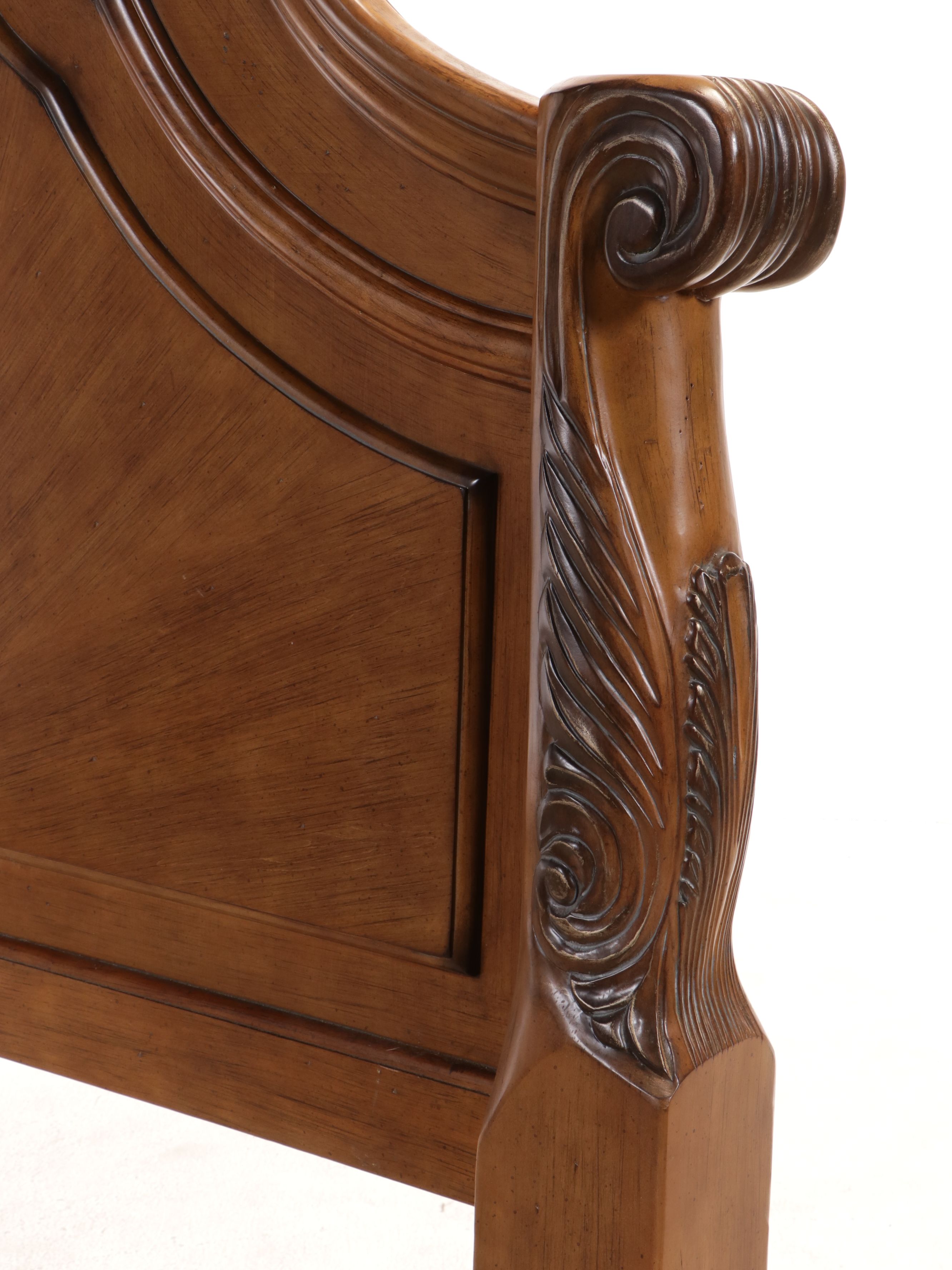 Michael Amini "Eden" King Size Bed Frame in Amaretto Finish