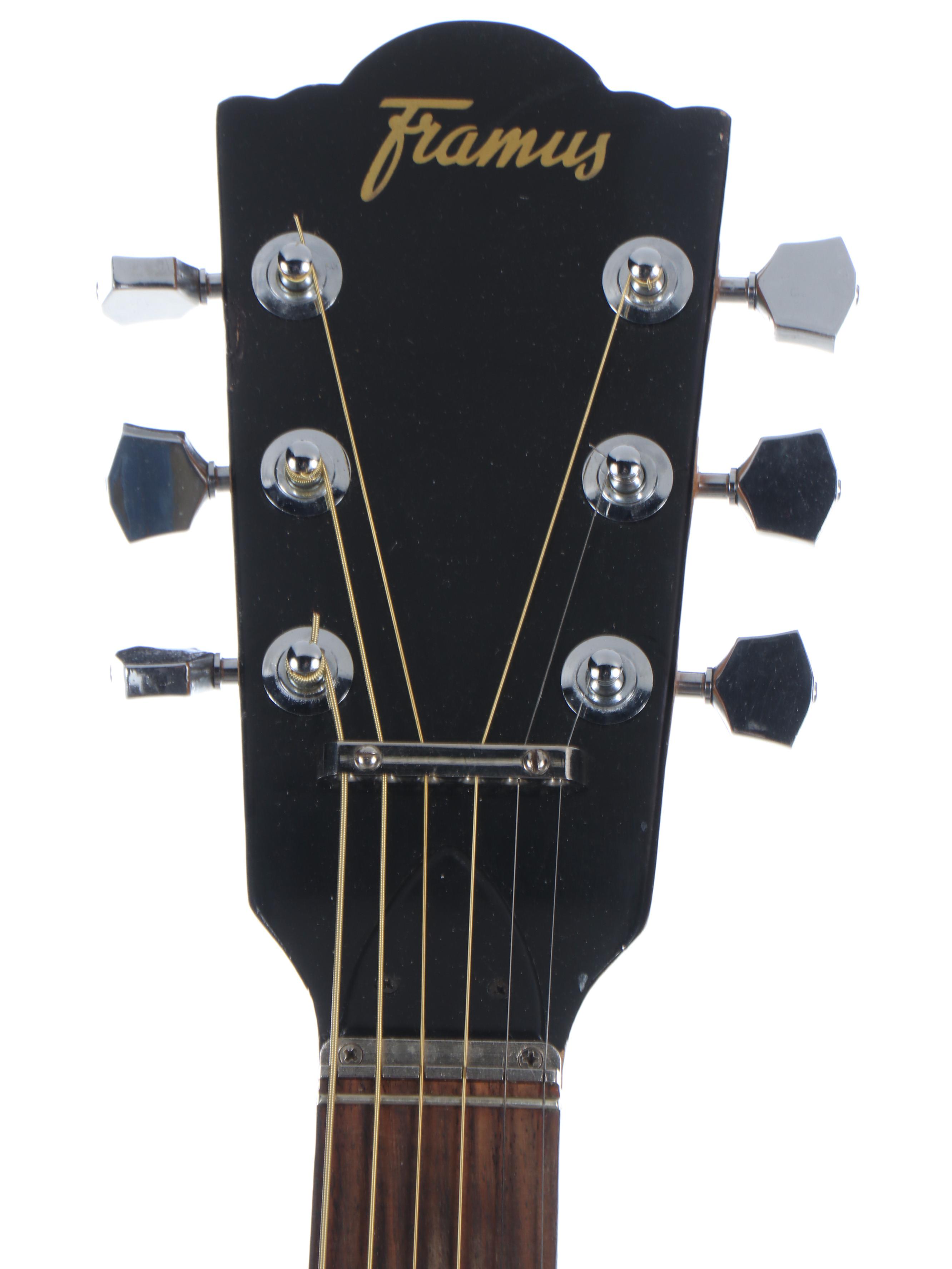 Framus Bavarian "Gaucho" Sunburst Parlor Acoustic Guitar, Mid to Late 20th C