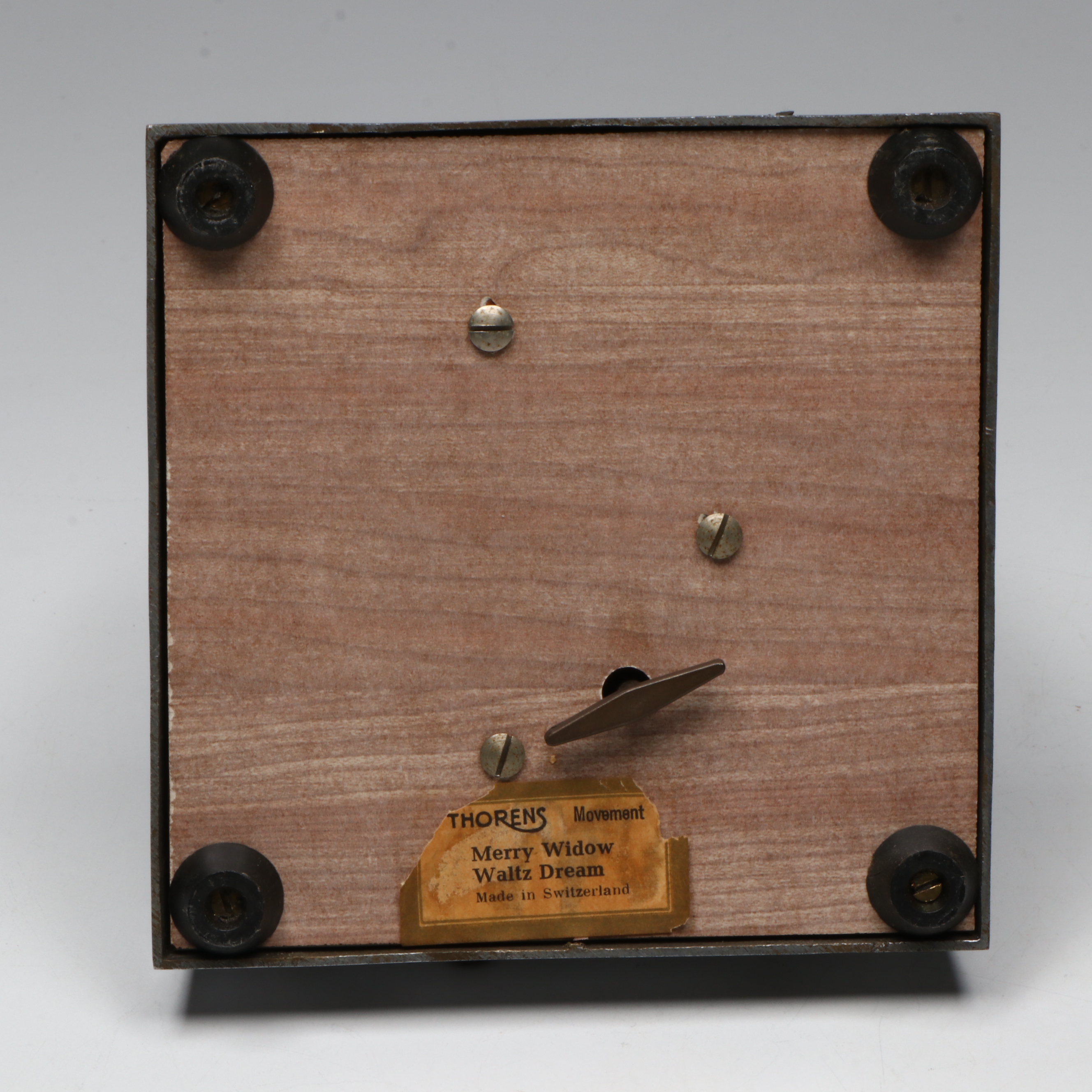 Thorens Taj Mahal Style Music Box with Multicolor Stained Glass Suncatcher