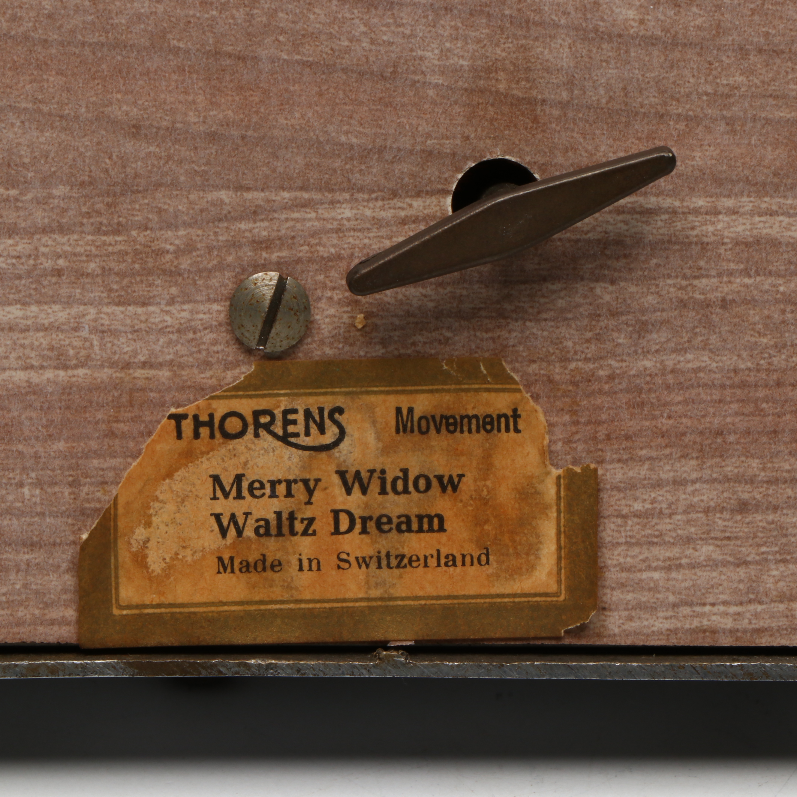 Thorens Taj Mahal Style Music Box with Multicolor Stained Glass Suncatcher