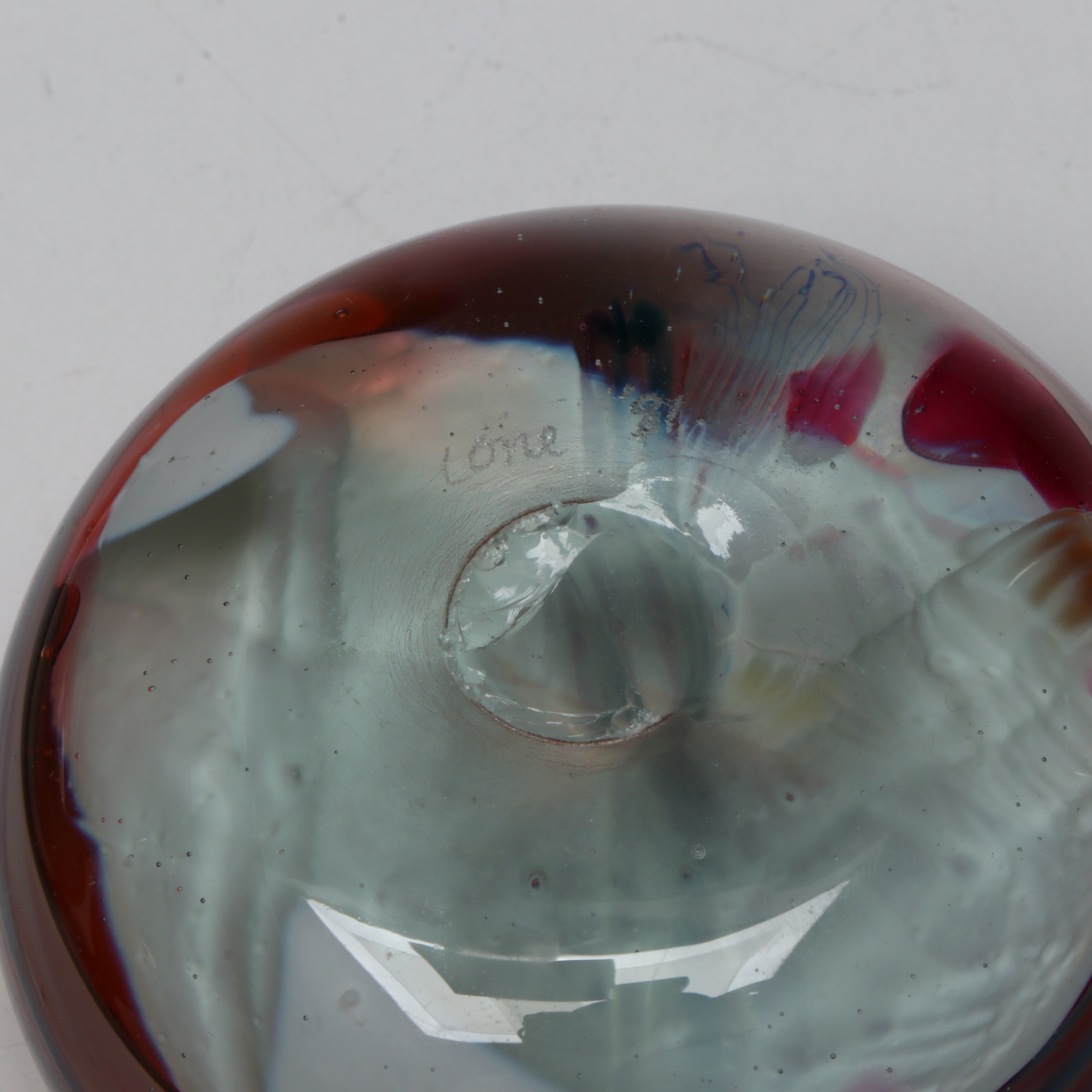 Hand-Blown Abstract Art Glass Paperweights