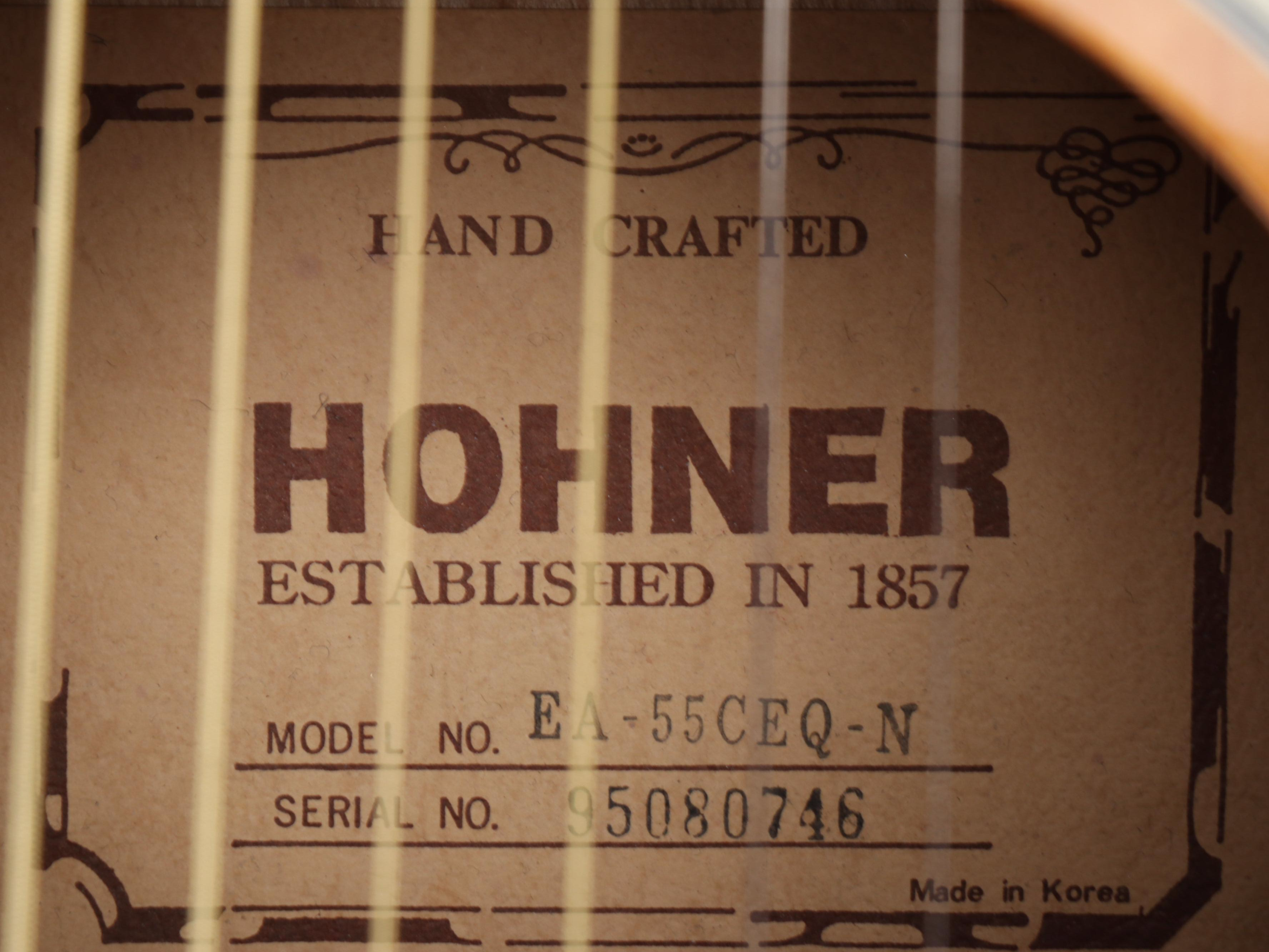 Hohner Single Cutaway Spruce Top Electric Acoustic Guitar